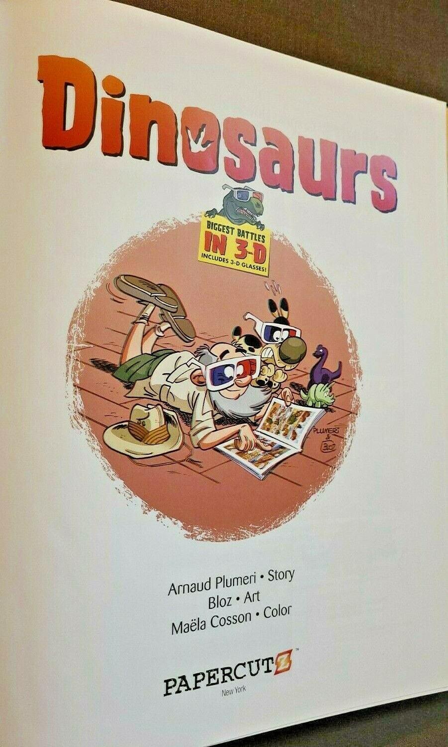 Dinosaurs Graphic Novels Ser.: Dinosaurs 3-D by Arnaud Plumeri (2015, Hardcover)