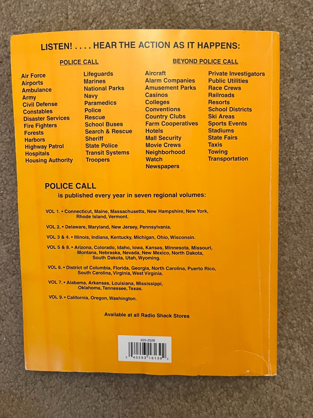 Radio Shack Police Call Frequency Guide 2004 Edition, Vol. 2, National CD-ROM