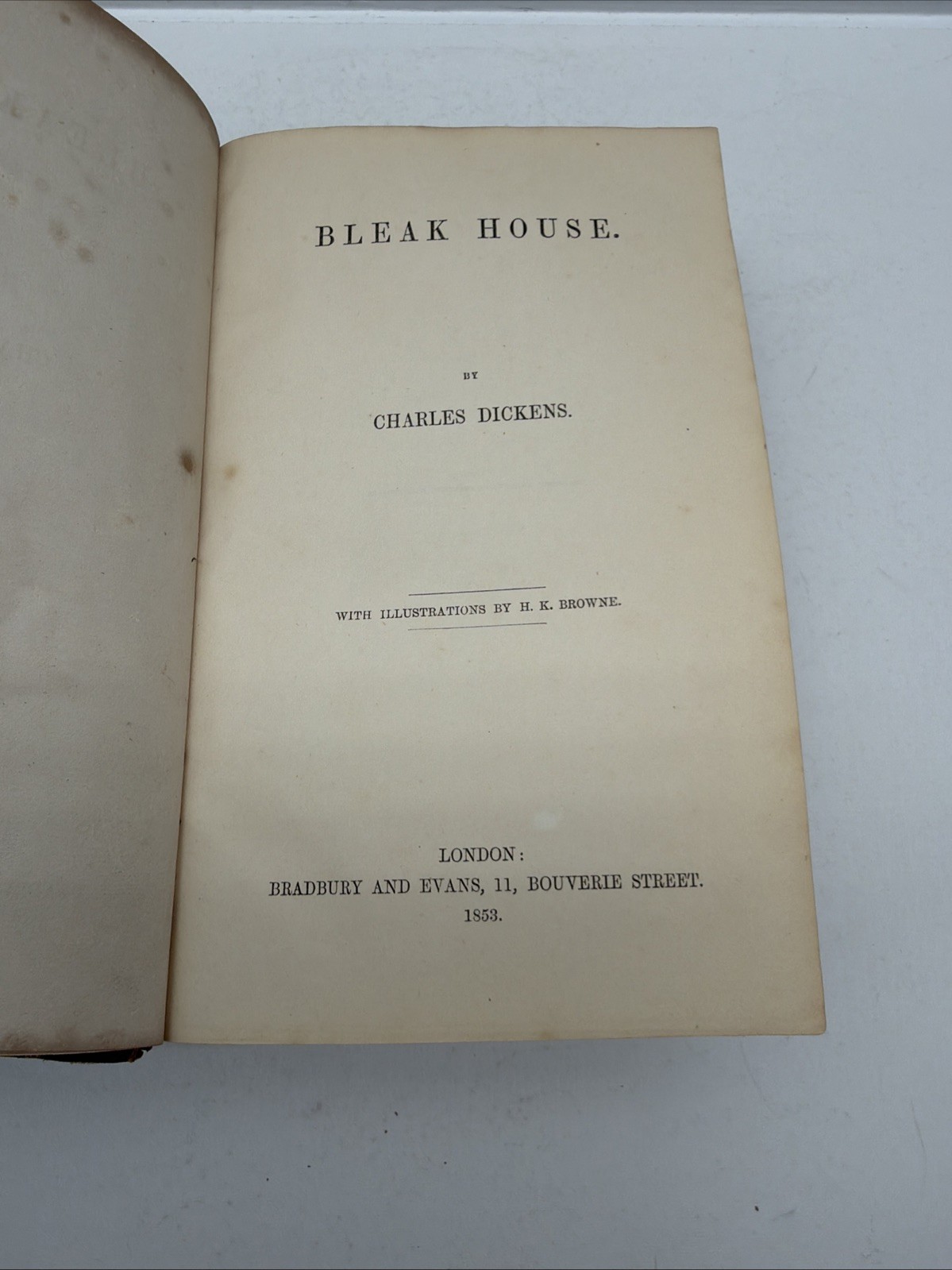 Charles Dickens / Bleak House 1853 First Issue (See Photos)