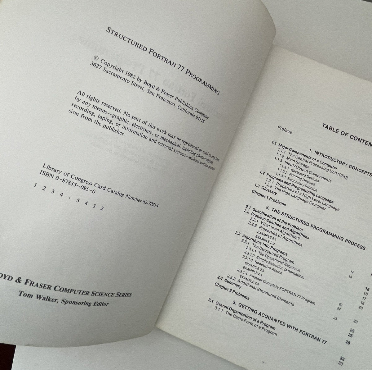 Structured Fortran 77 Programming by Seymour V Pollack 1982 Softcover 496 pages