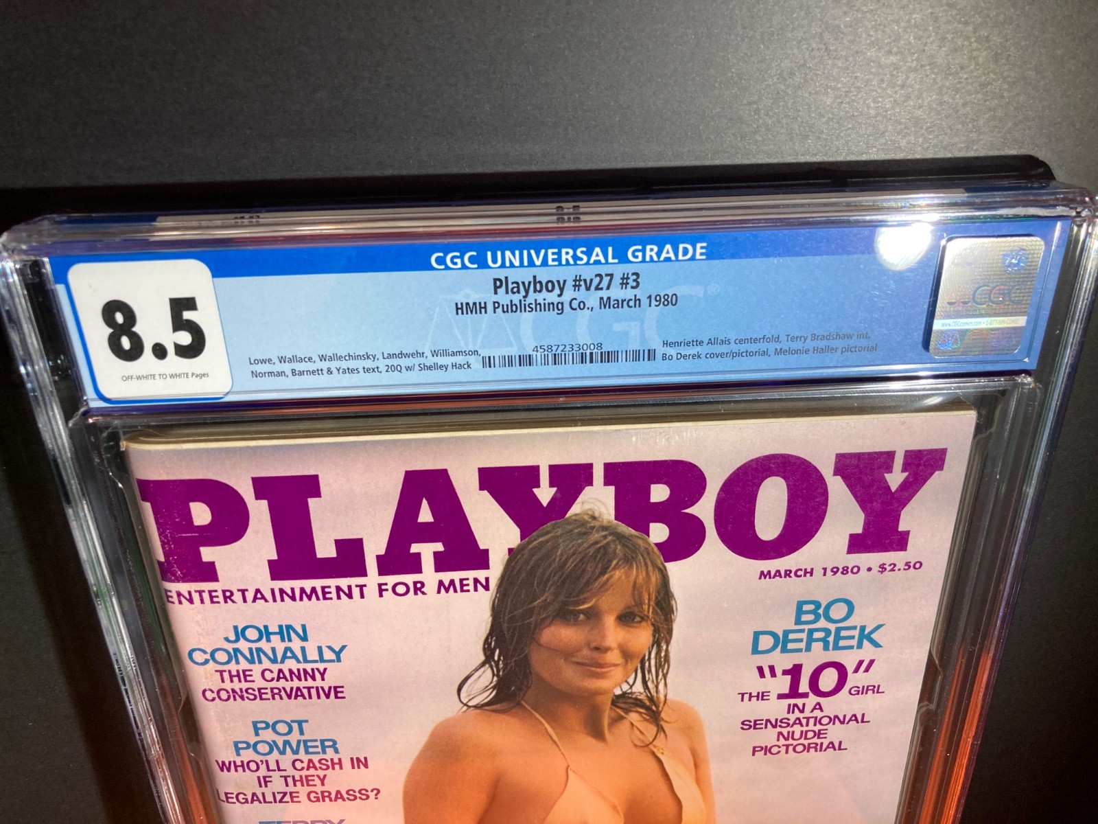 Playboy March 1980 BO DEREK CGC 8.5