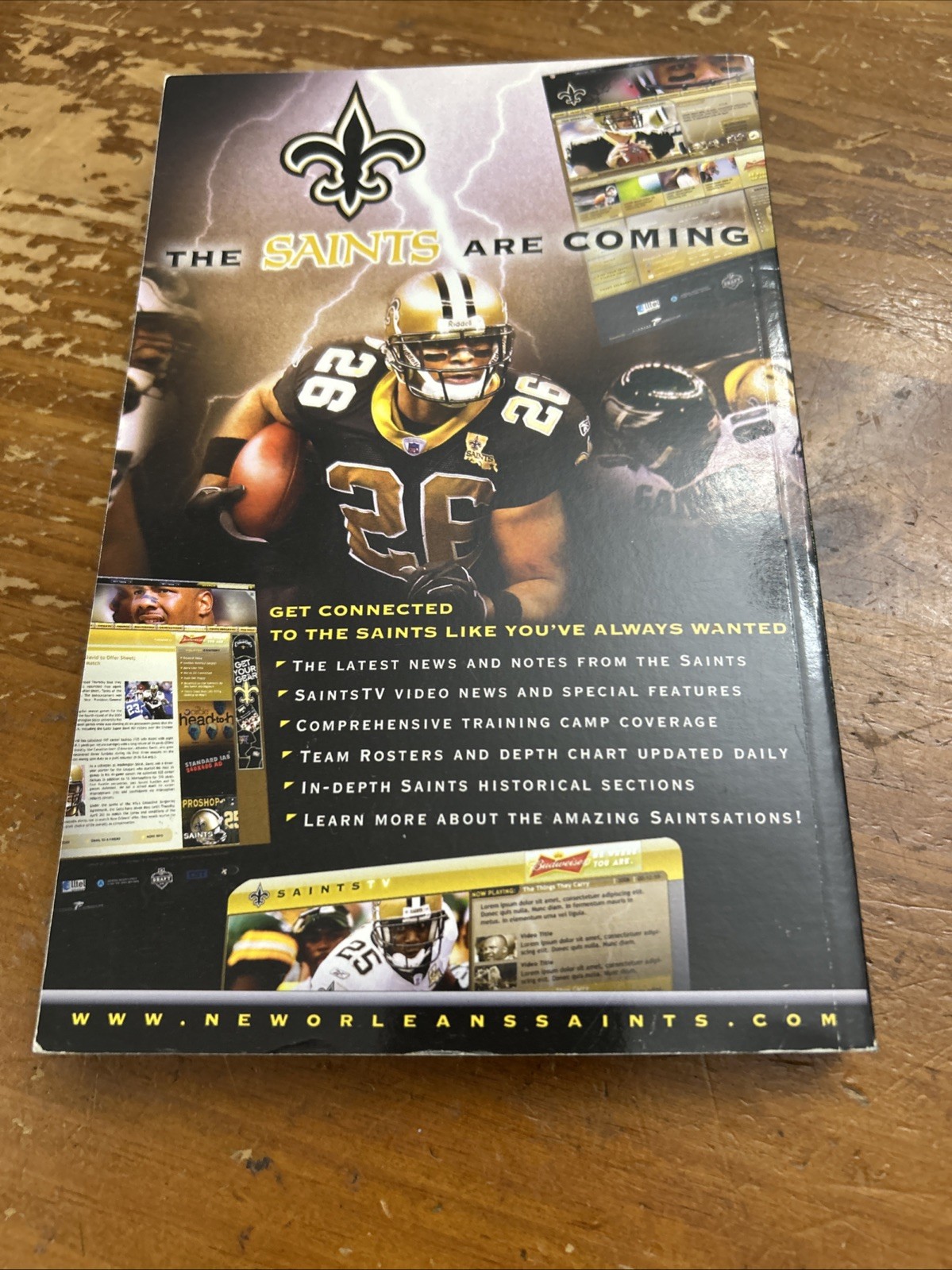 2007 NEW ORLEANS SAINTS MEDIA GUIDE Yearbook SEAN PAYTON Program DREW BREES NFL
