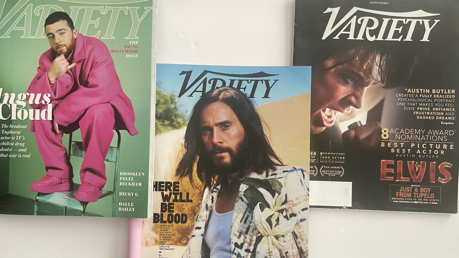 Variety Mag Lot 3 Angus Cloud Young Hollywood Elvis Austin Butler Jared Leto