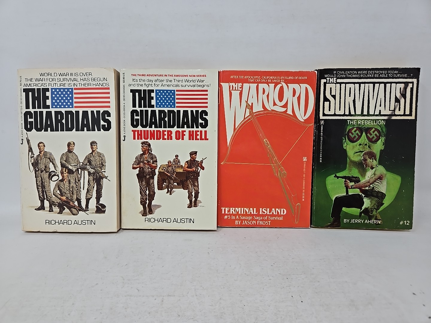 11 books MEN’S PAPERBACK ADVENTURE SERIES OF THE 1980s Post-Apocalypse WW3 Serie