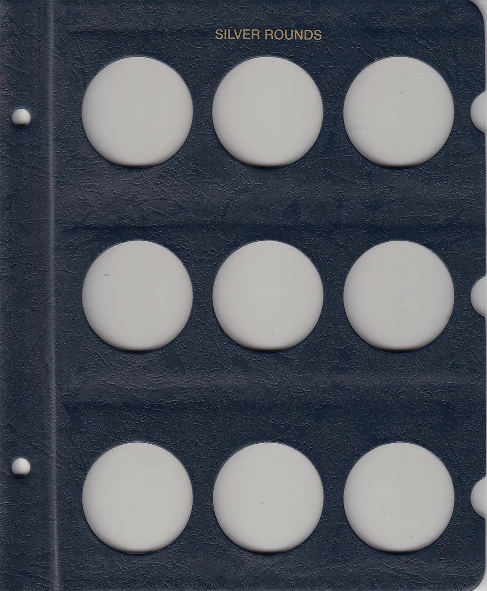 Whitman Album Silver Rounds 39mm 9150 Coin Album Blank Pages Long Term Storage