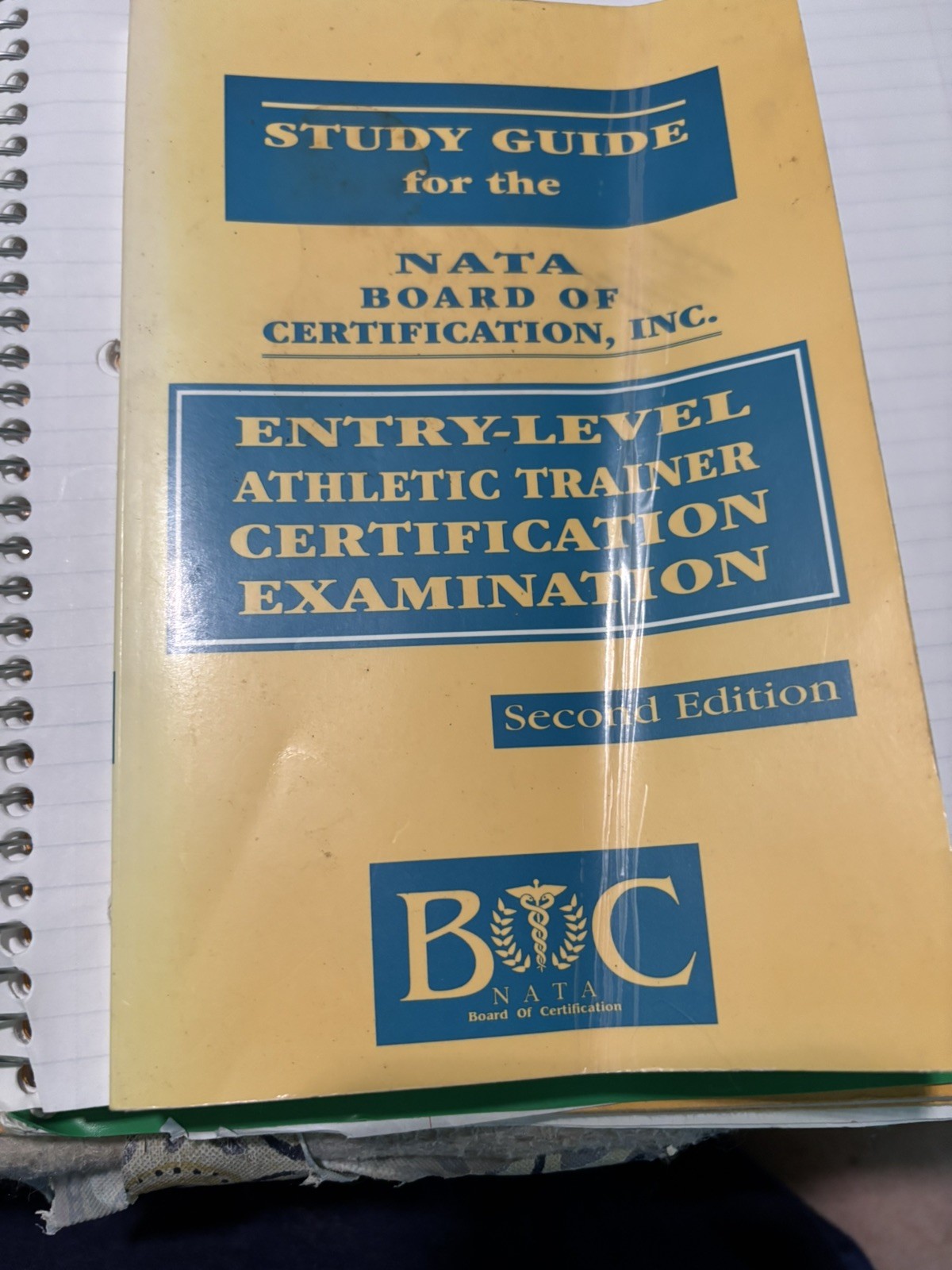 Study Guide NATA Board Cert Entry Level Athletics Trainer 2002 Klein 3rd 2nd