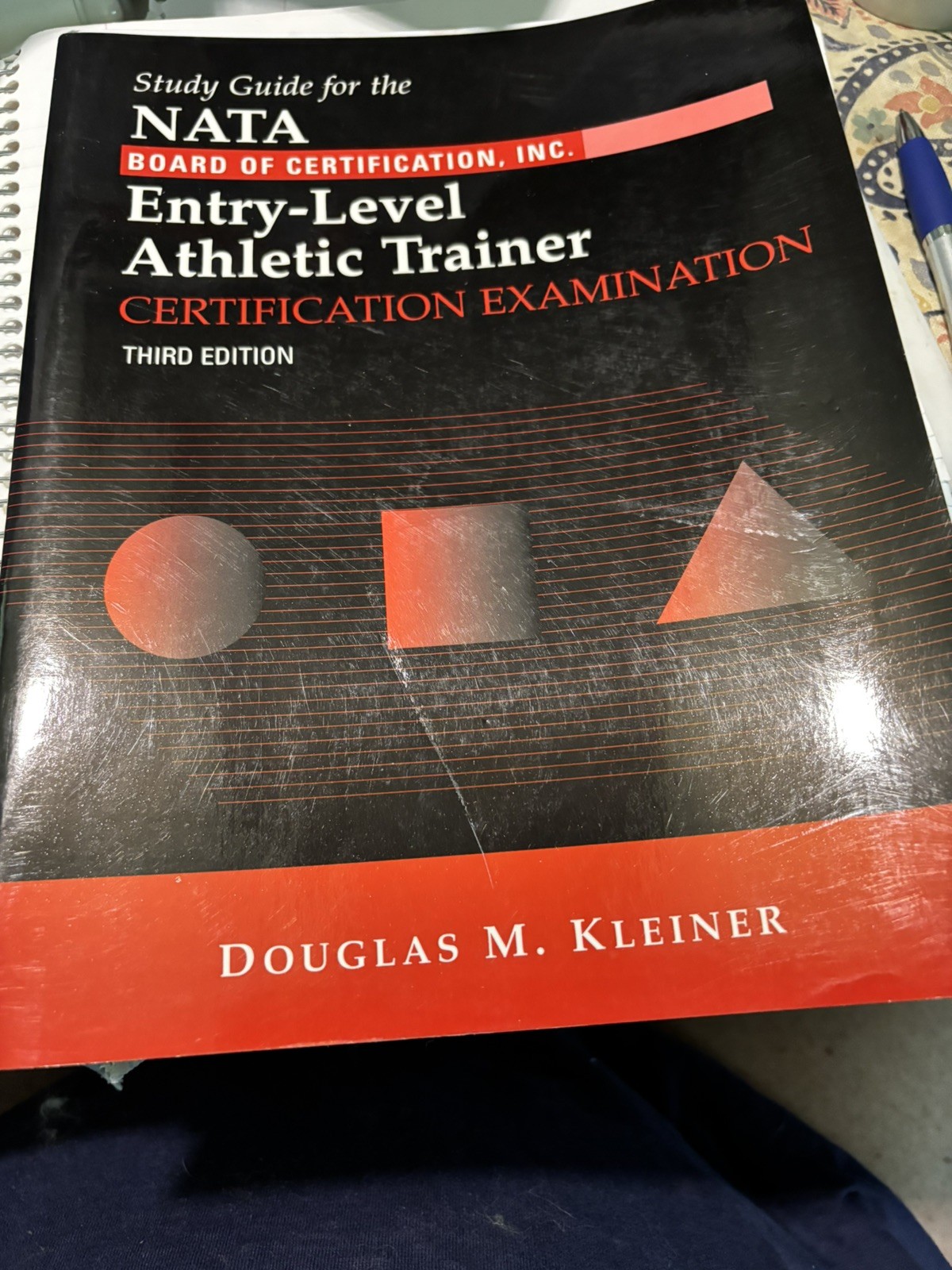 Study Guide NATA Board Cert Entry Level Athletics Trainer 2002 Klein 3rd 2nd