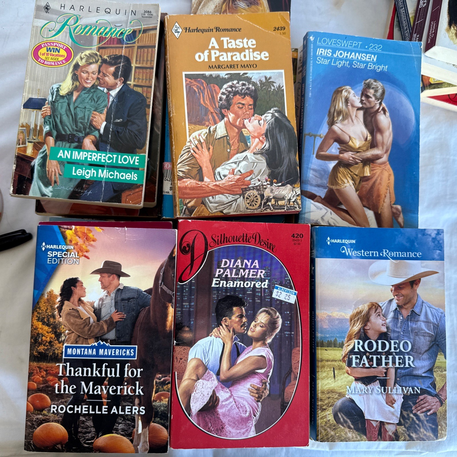 Lot 40 Romance Novels Mixed Publisher Suspense Historical Western Amish Vintage