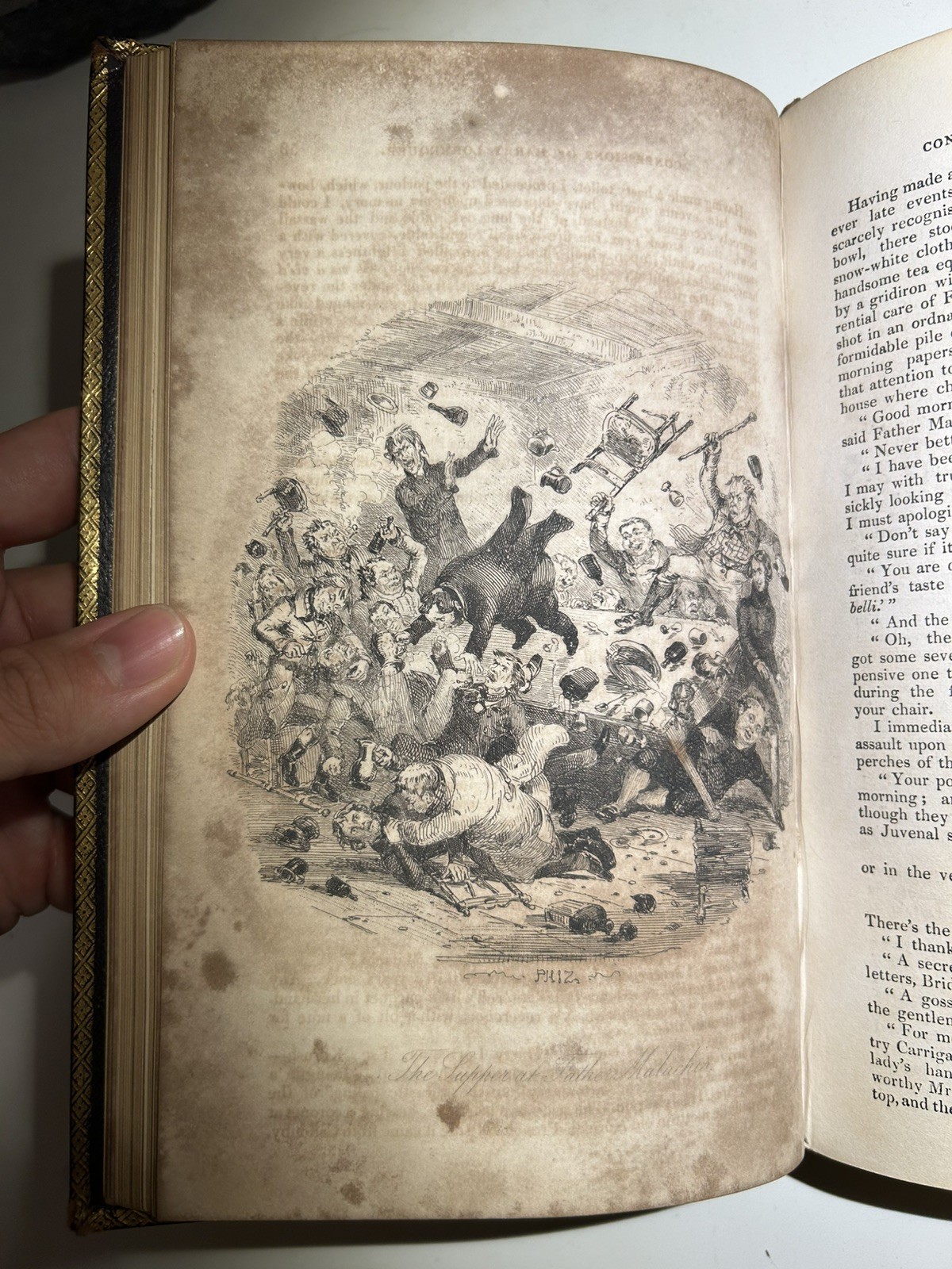 1839 FINE BINDING Harry Lorrequer by Charles Lever, Phiz Illustrated 1st Edition
