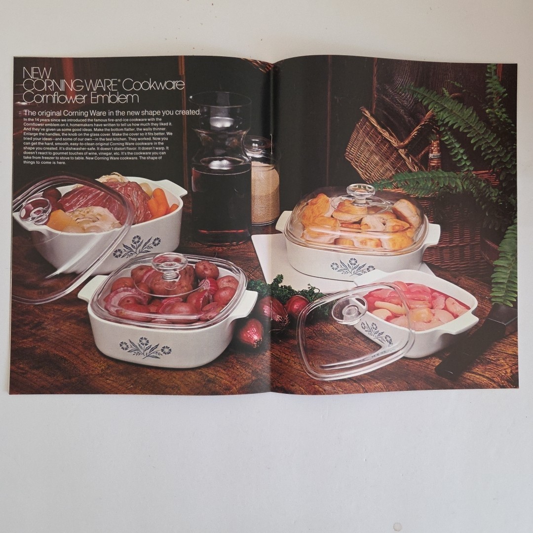 Corning Ware 1973 Sales Catalog Electromatics Lot Spice O’life Cornflower
