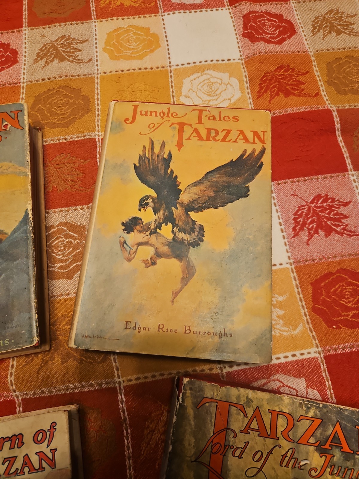 Tarzan Books by Edgar Rice Burroughs Set of 6 Vintage Hardcover Early Printings