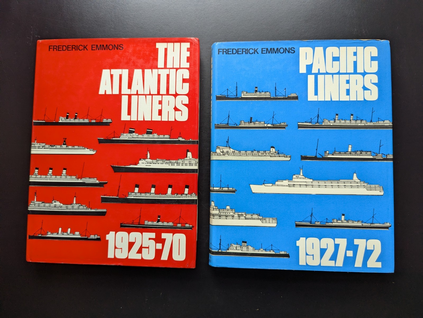 2V Lot Frederick Emmons Pacific Liners Atlantic Liners Maritime /Author TLS
