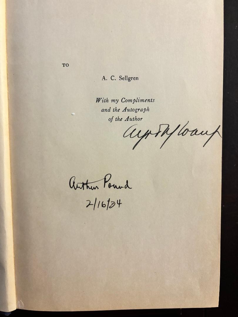 SIGNED 1ST ED-“THE TURNING WHEEL” POUND and SLOAN LOA BECKETT