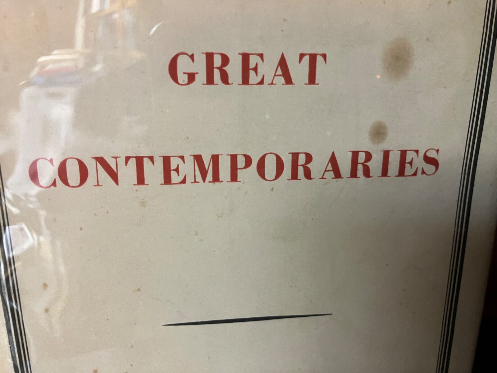 Winston S Churchill / Great Contemporaries 1942 Wartime Production