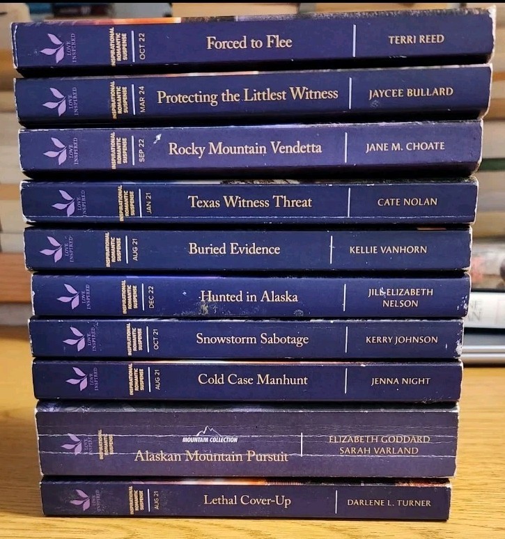 Love Inspired Suspense Series Lot Of 10 Romance Paperback Books
