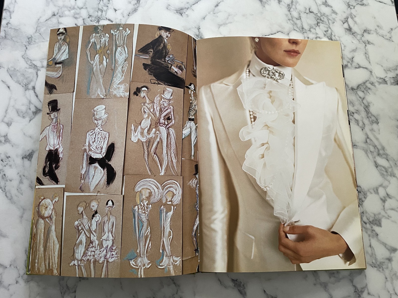 HUGE RARE 1st ED RALPH LAUREN 40TH ANNIV 88 PAGES FASHION DESIGN HARDCOVER BOOK