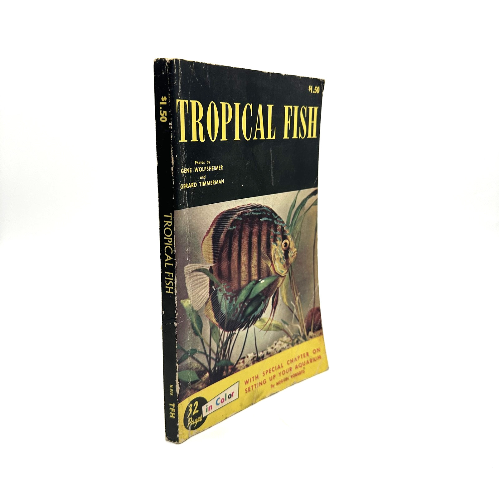 Vintage T.F.H. Tropical Fish Book 32 Pages Color Photos Aquarium Care Mervin