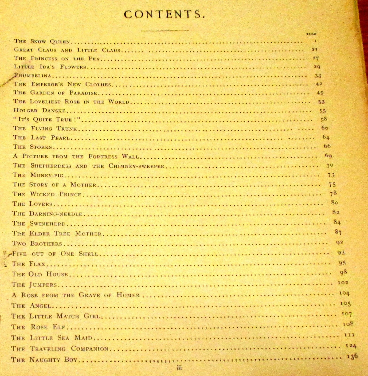 1903 Hans Christian Andersen’s Stories For The Household H/C 284 Pages