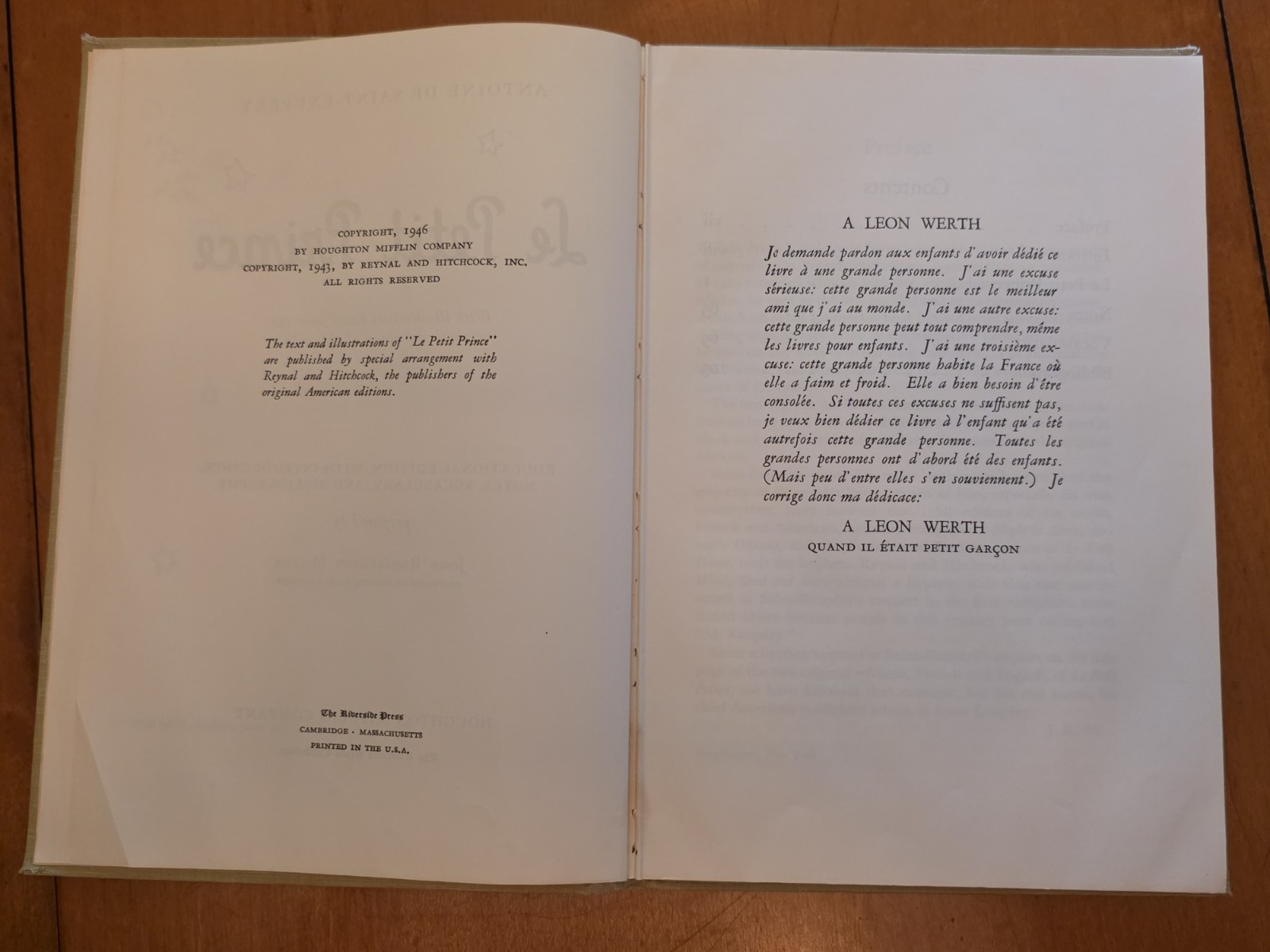 The Little Prince 1946 Educational Edition in French “Le Petit Prince” w/vocab