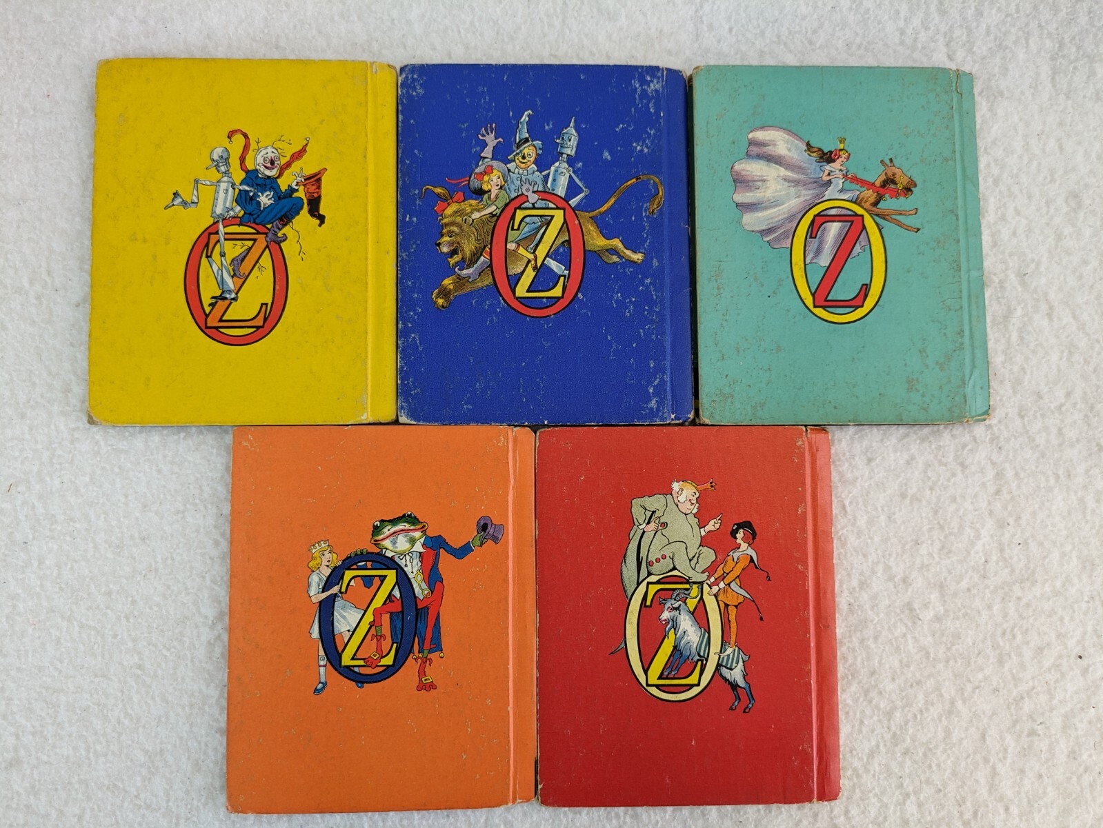 Lot of 5 WIZARD OF OZ JUNIOR EDITIONS L. Frank Baum Rand McNally 1939