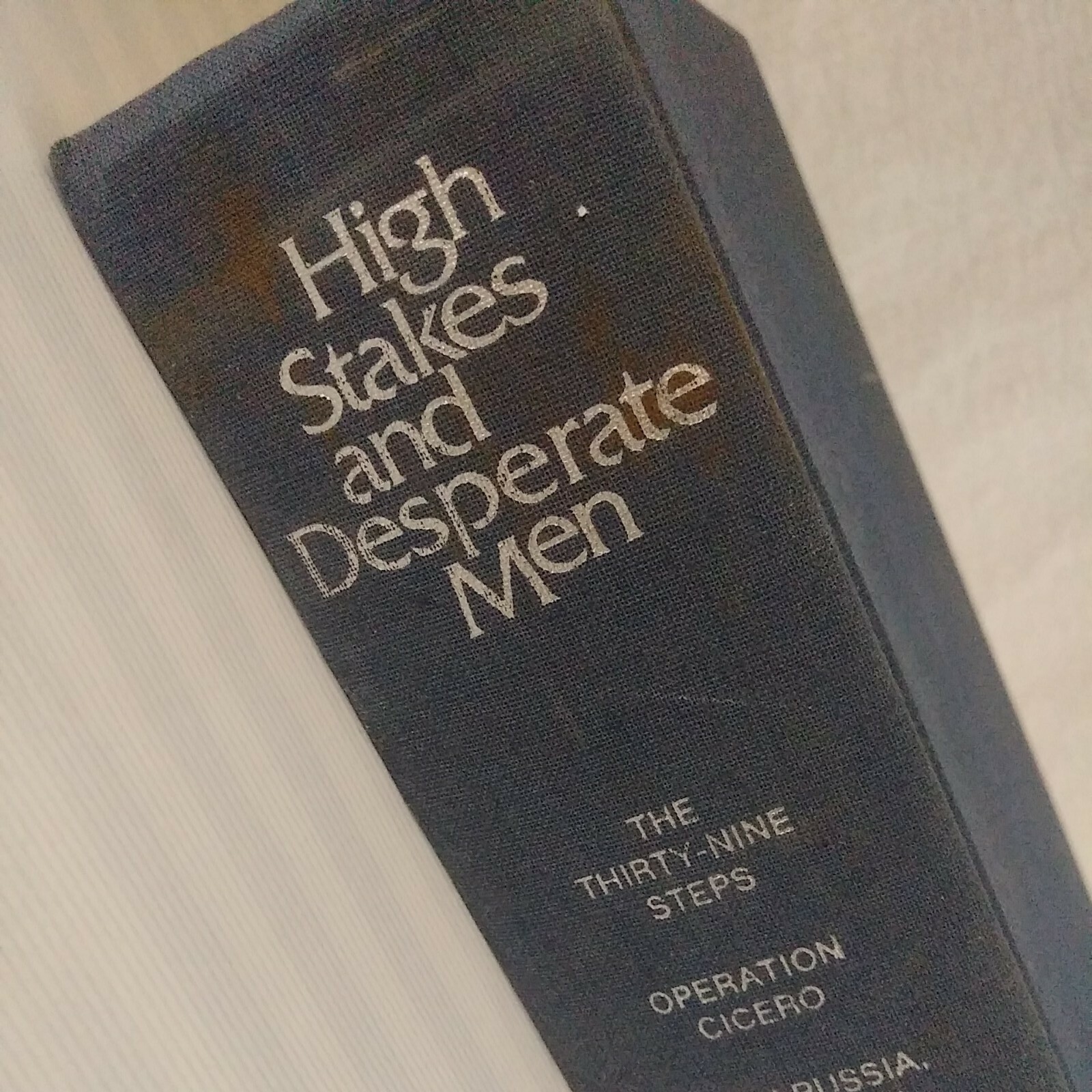 High Stakes and Desperate Men Reader’s Digest Hardcover Spy Stories