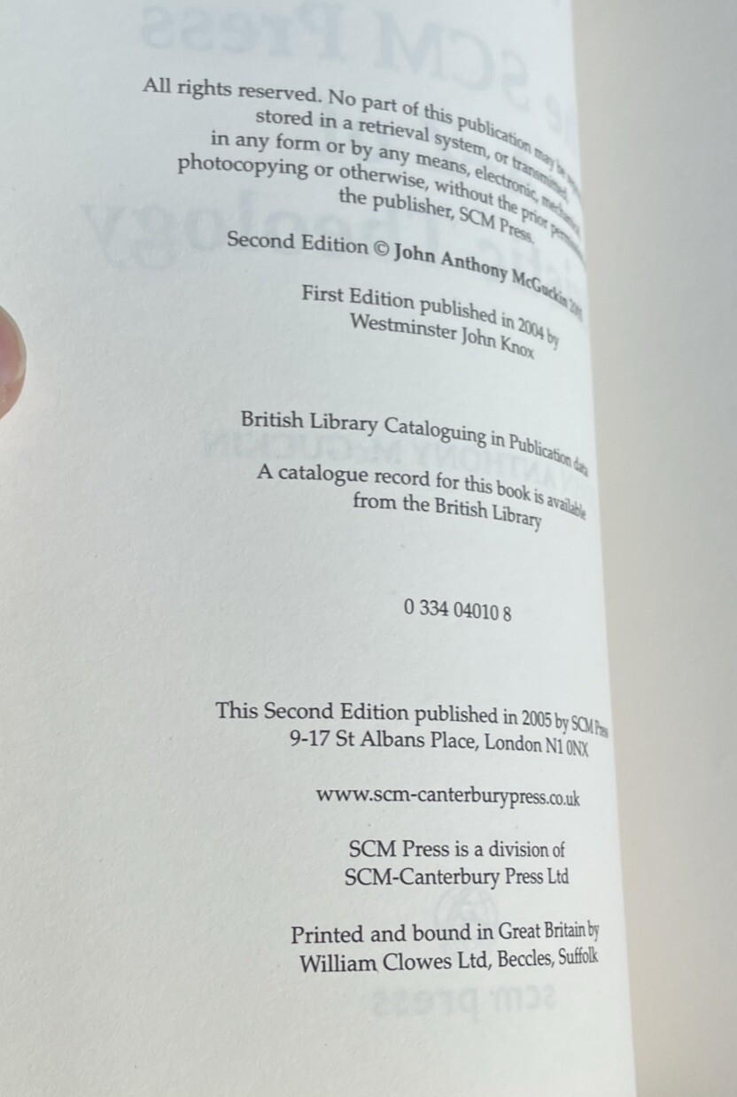SCM PRESS A-Z OF PATRISTIC THEOLOGY By John Mcguckin Excellent