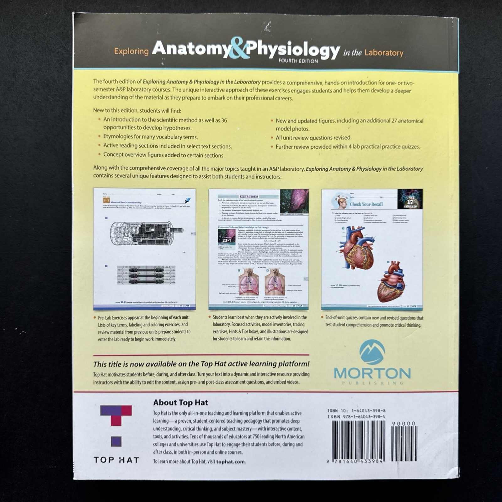 Exploring Anatomy & Physiology in the lab 4th Ed 9781640433984