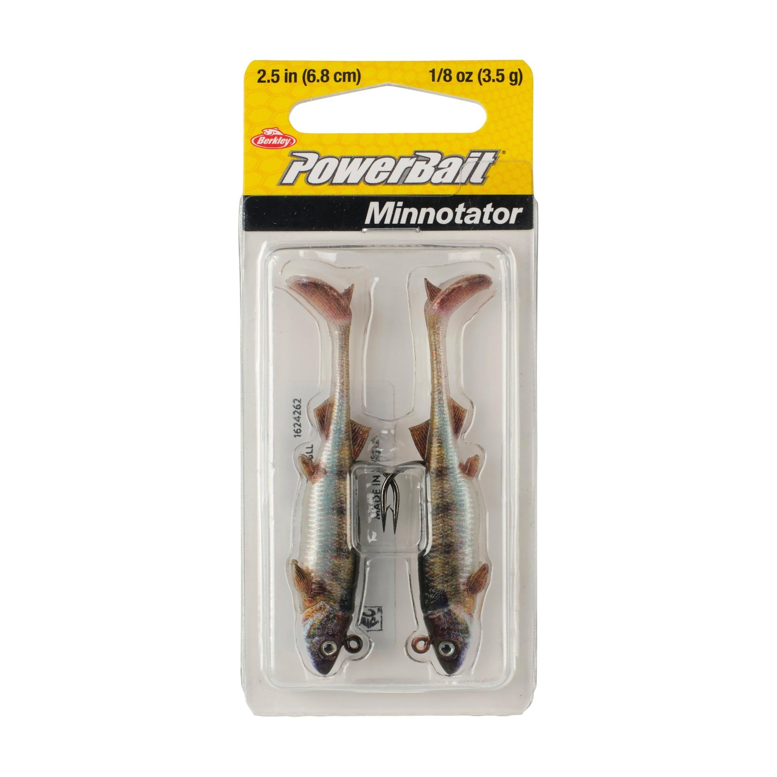 Berkley PowerBait Pre-Rigged Minnotator Fishing 2.5 in – 1/8 oz, HD Bluegill