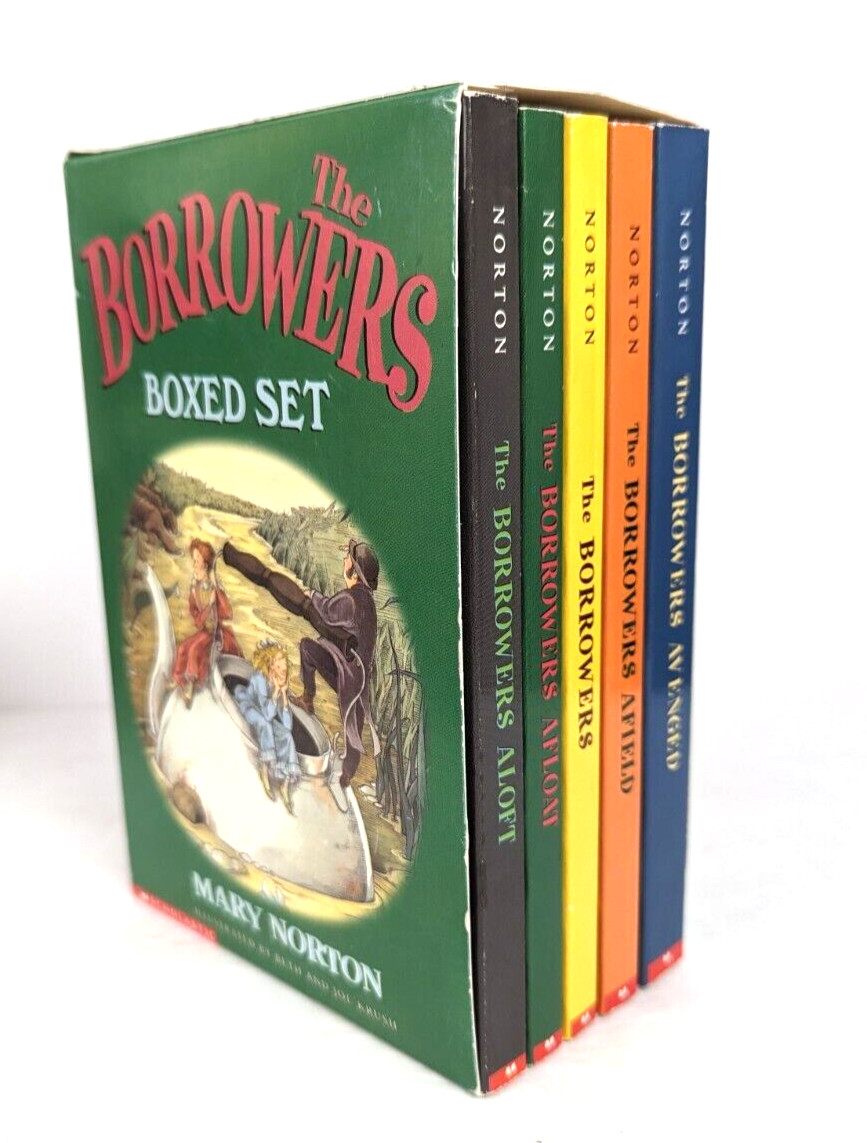 THE BORROWERS by Mary Norton Scholastic 5-Book Box Set Like New #1 – #5