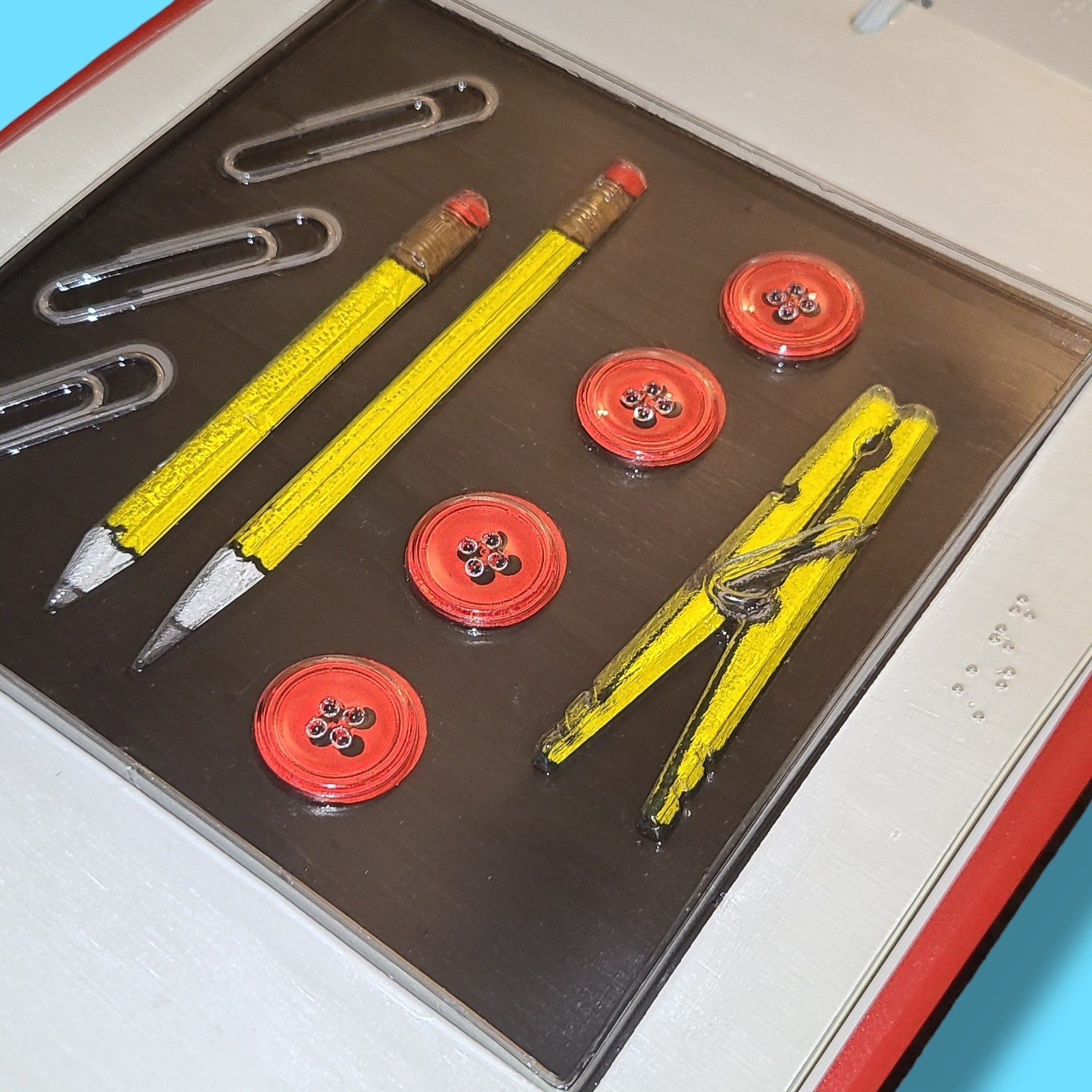 Vintage APH Thingamajig Tactile Braille Children’s Book 1996 Blind Education