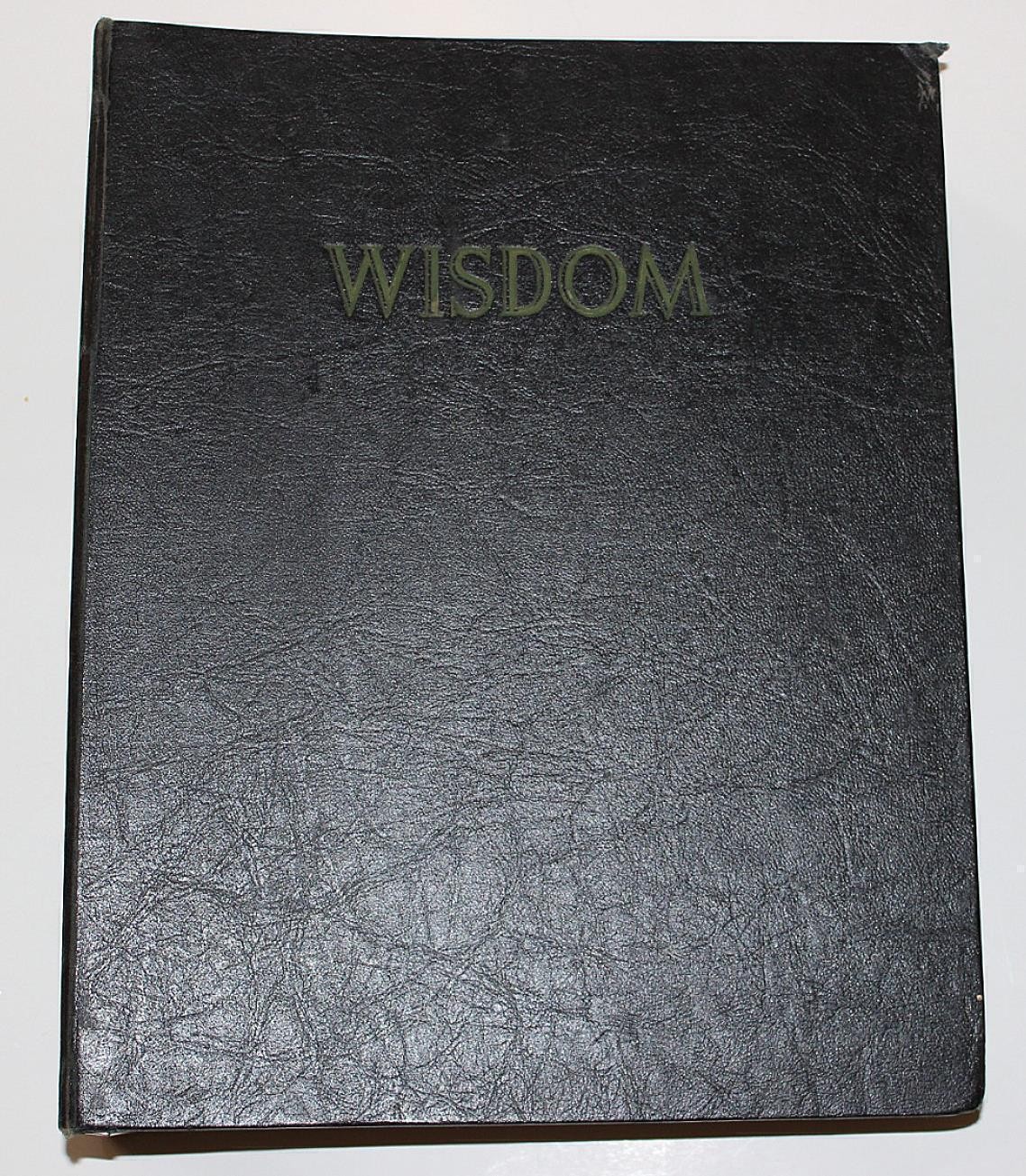 WISDOM Book Complete 12 Issues in a Bound Volume 1956 Look Back at History Book