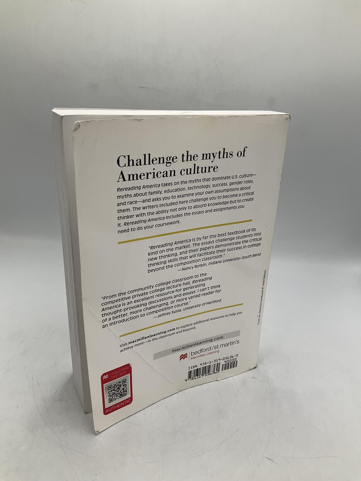 Rereading America Eleventh Edition Bedford/Saint Martin’s Paperback White