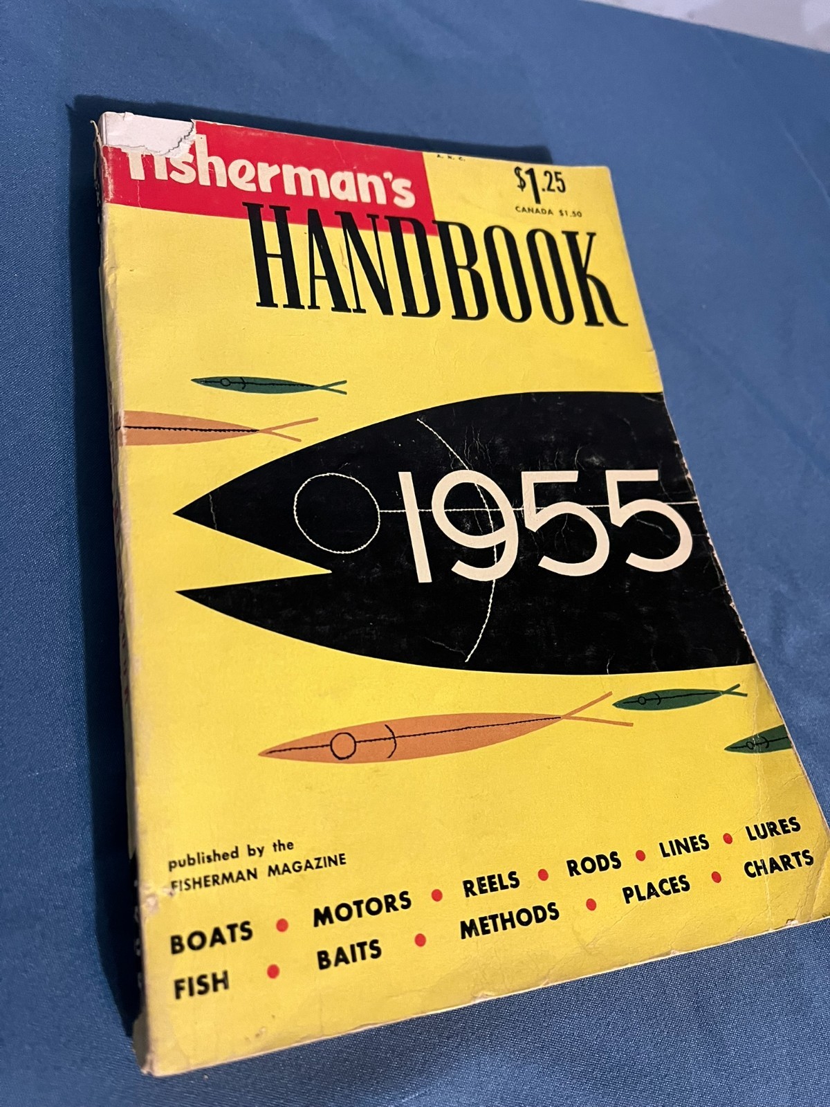 Rare 1955 Fisherman’s Handbook by Fisherman Magazine – 512 pages