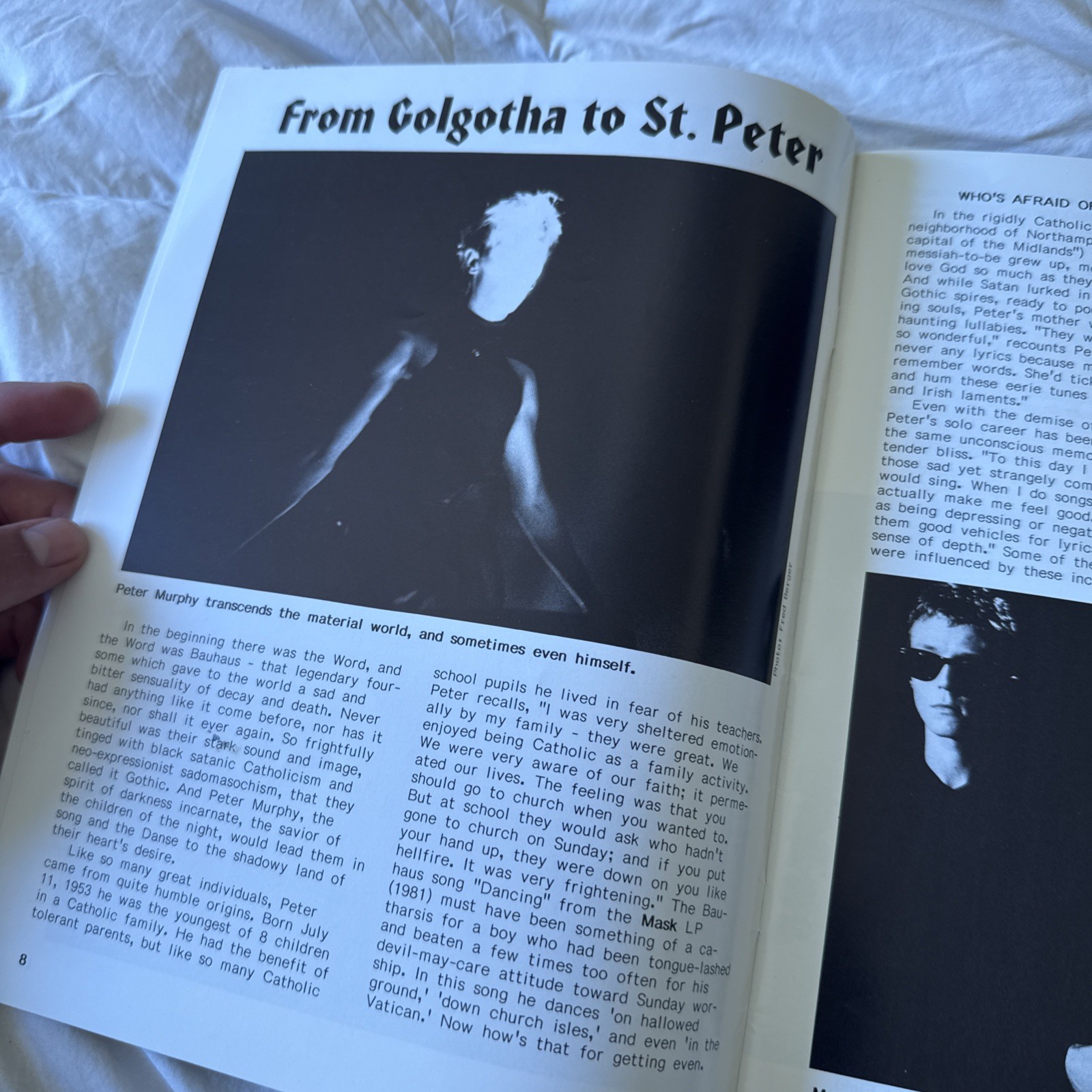 Vintage Propaganda Magazine No. 15 Book of the Dead Goth Zine Fall 1990