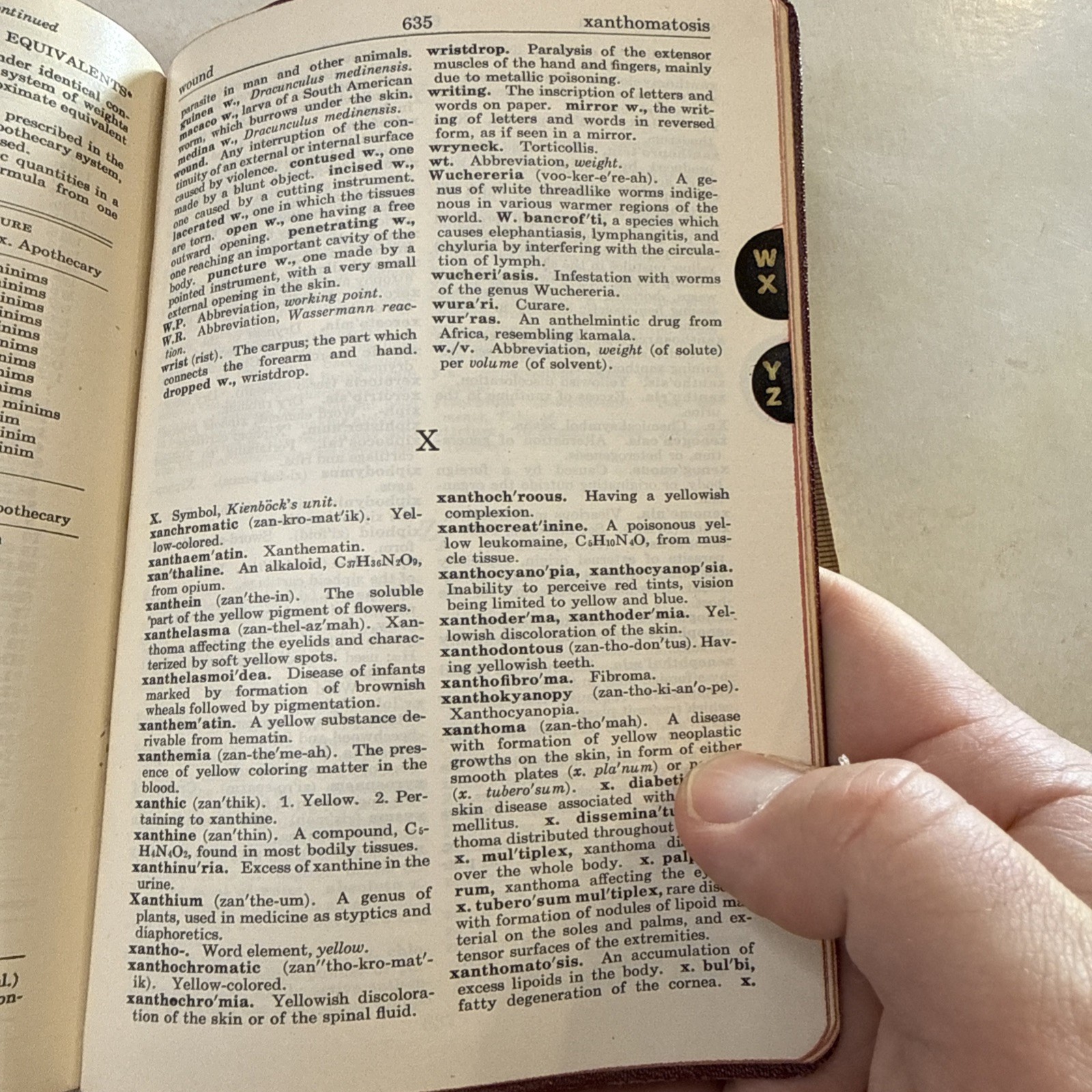 American pocket Medical Dictionary Vintage 1955 Anatomy disease doctor office