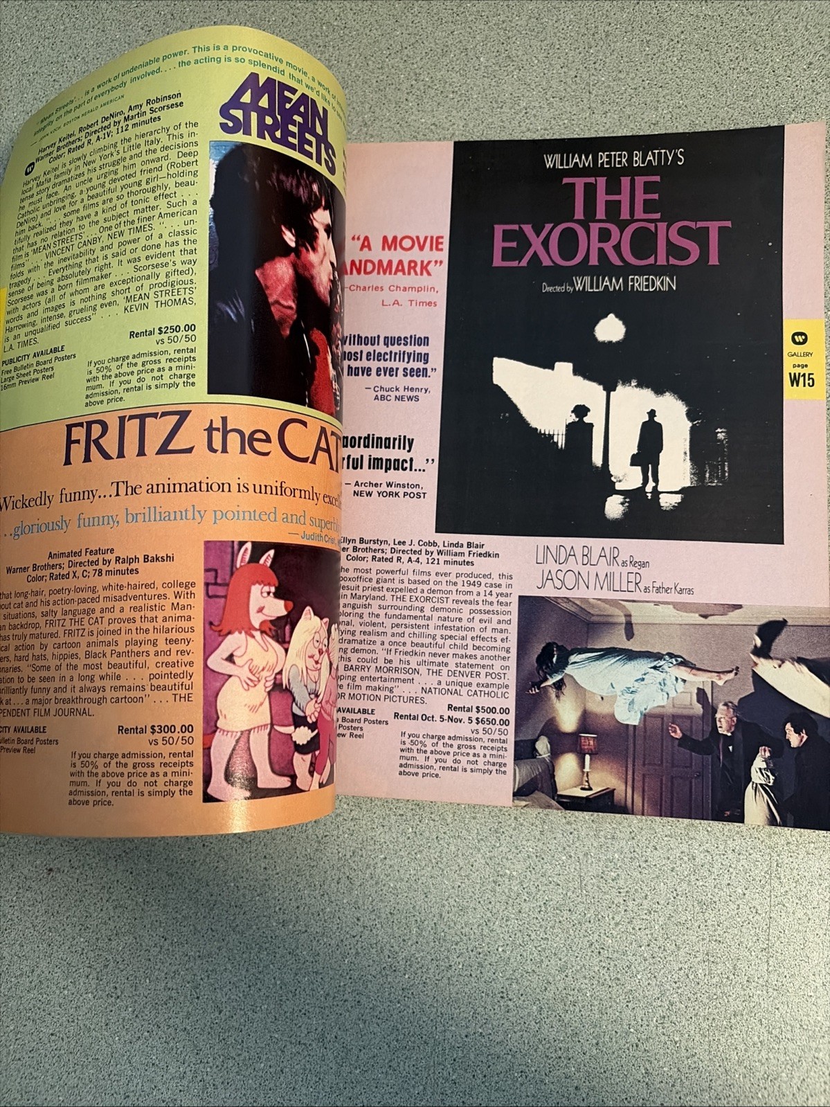 1978 MOVIES FROM SWANK Catalog 16mm Rentals Sting Clockwork Orange Taxi Driver