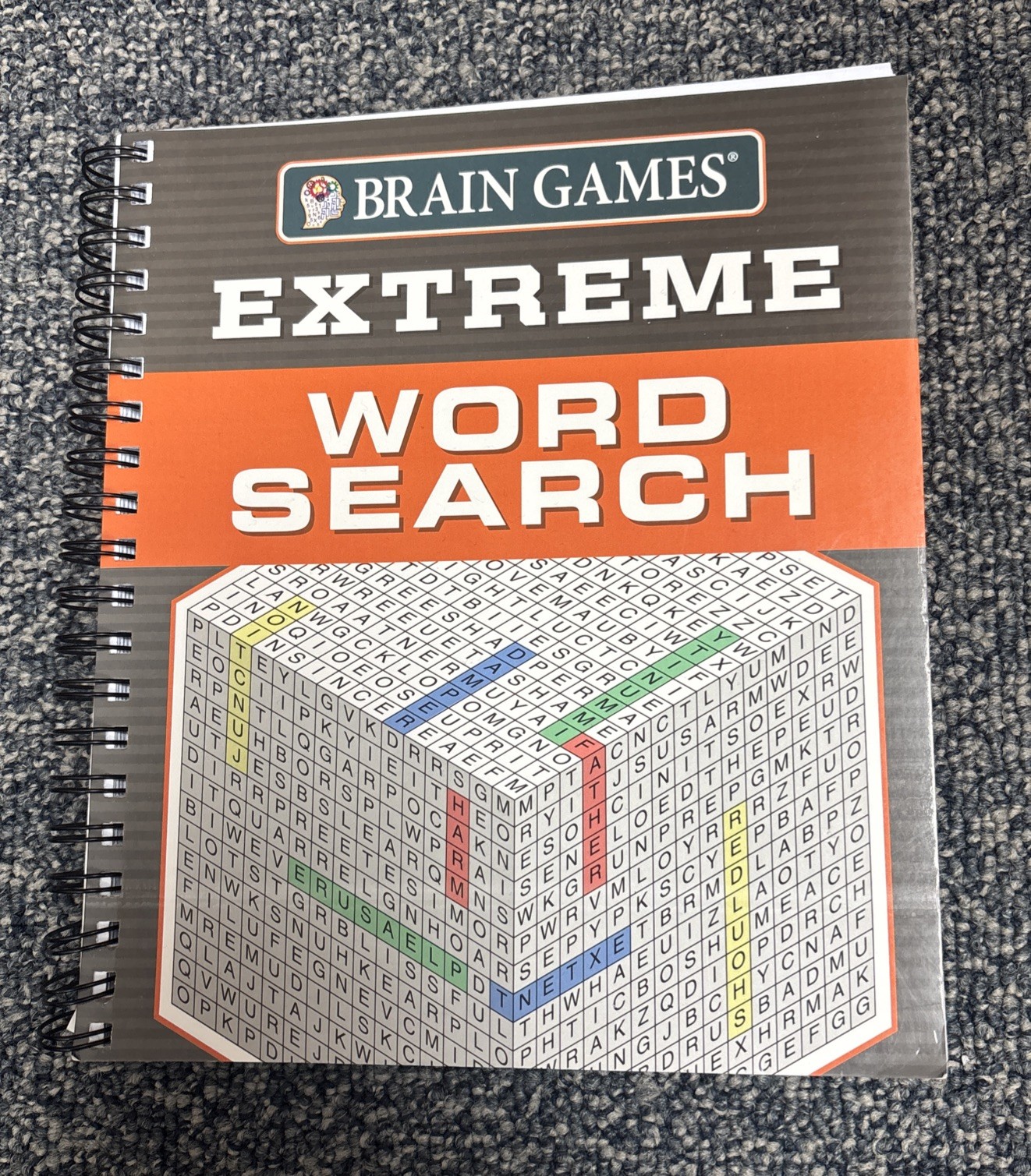 Brain Games – Extreme Word Search (256 Pages) (Spiral Bound, Comb or Coil)