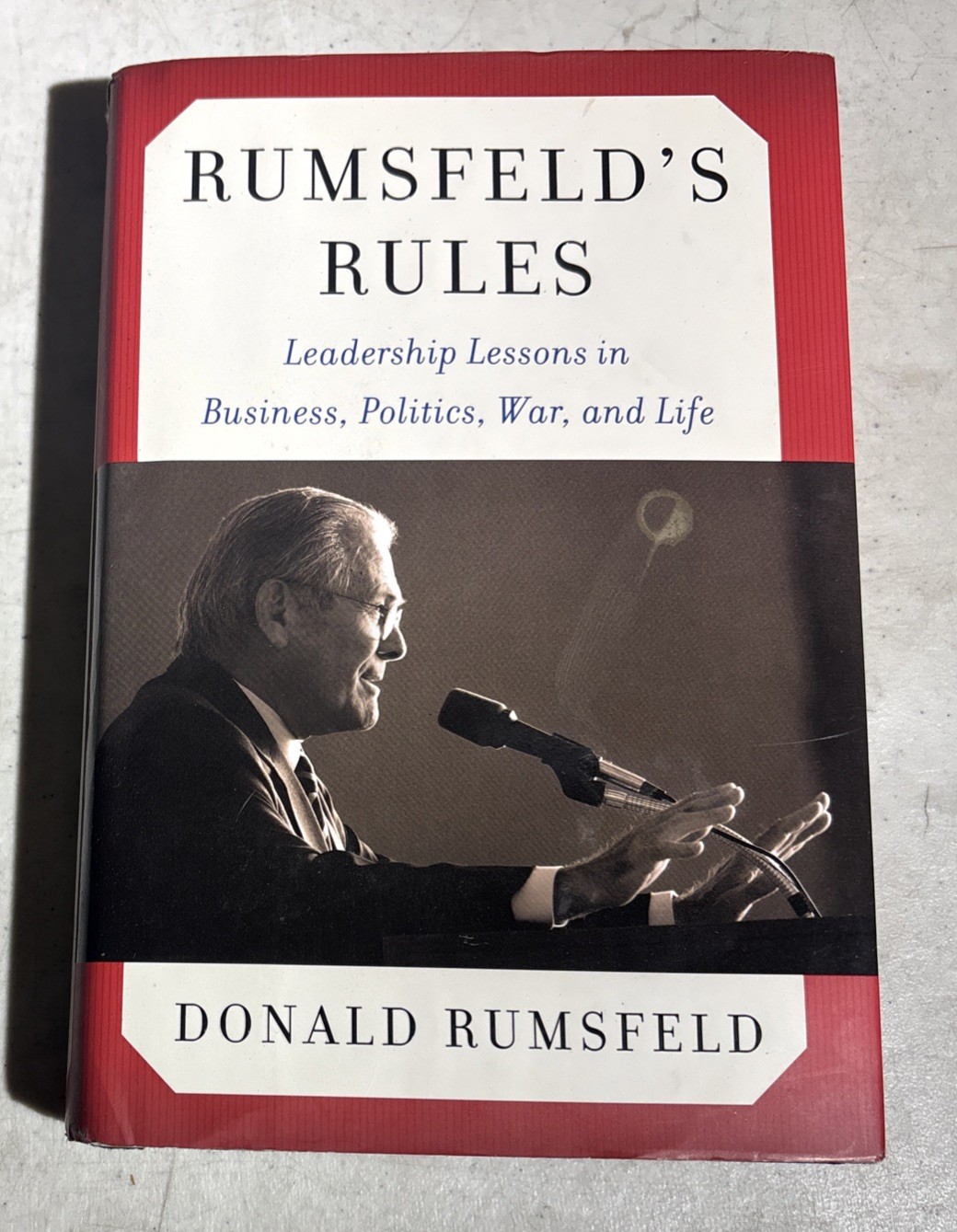 RUMSFELD’S RULES Donald Rumsfeld, RARE SIGNED COPY FIRST EDITION, VINTAGE BOOK