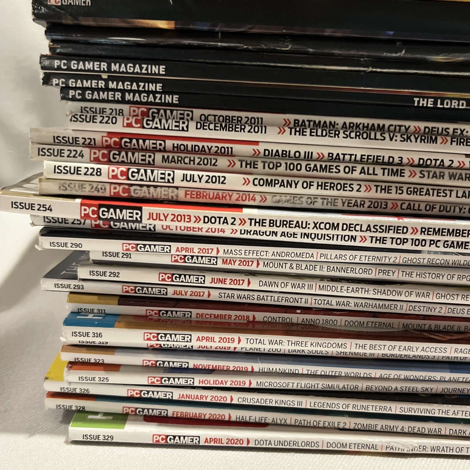 PC Gamer Magazine Lot of 29 Magazines Multi Years 99-2020 See Pics