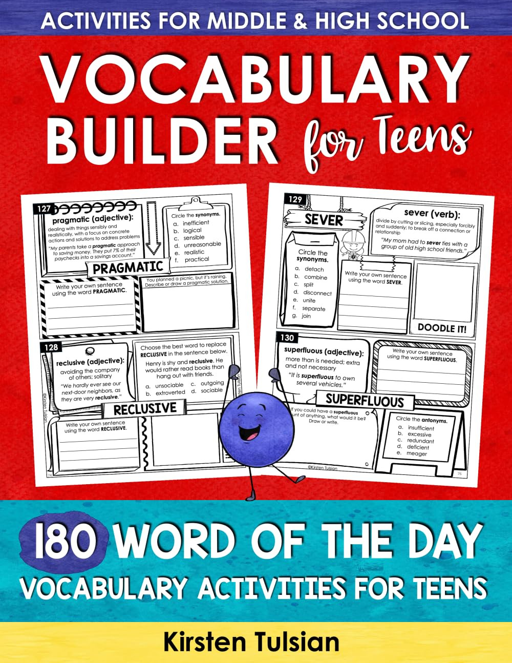 Vocabulary Builder for Teens: 180 Word of the Day Vocabulary Activities Workbook