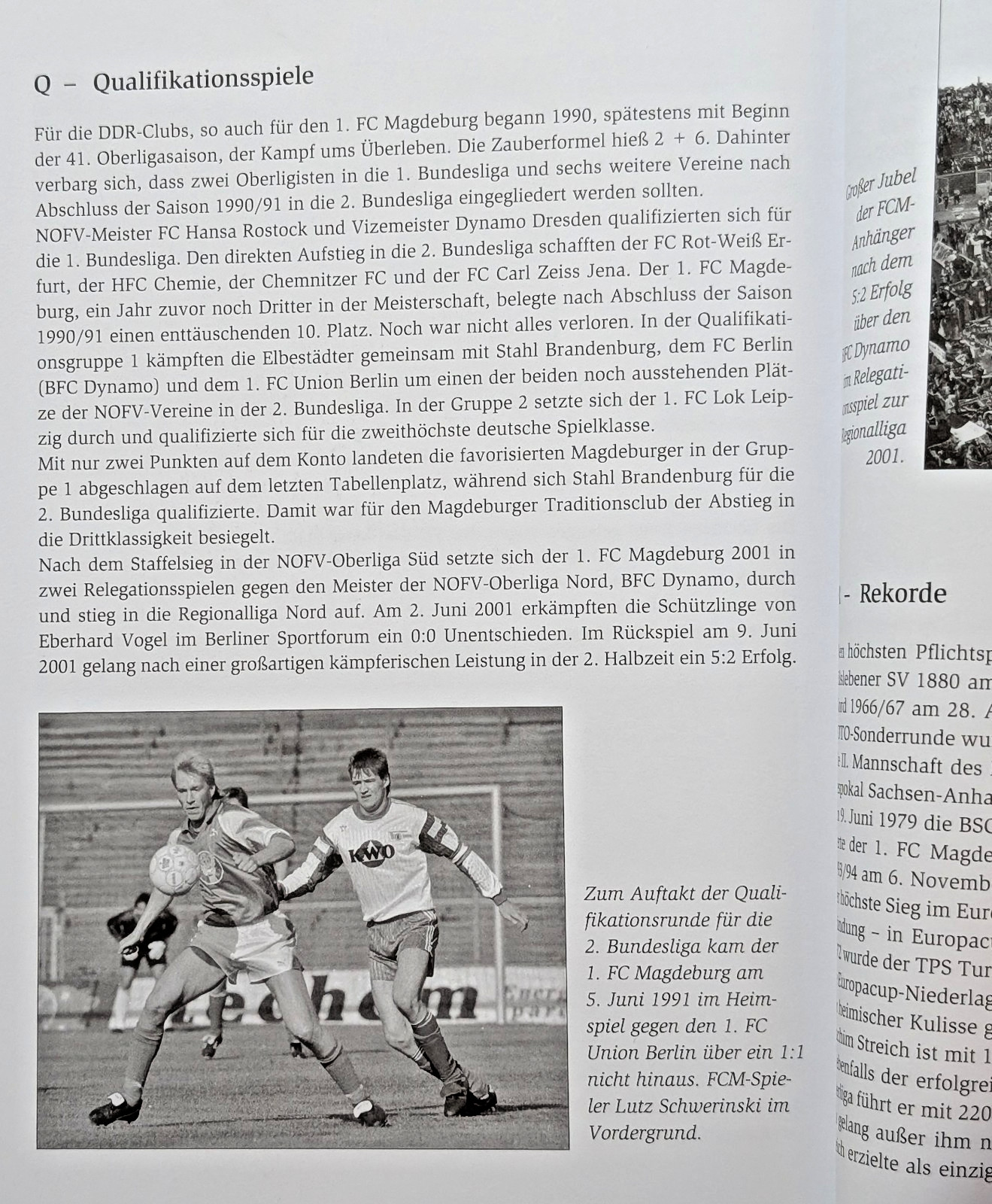 RAR Buch 1.FC Magdeburg Blau-Weißes Lexikon 2005 40 Jahre FCM DDR Fußball EC 74
