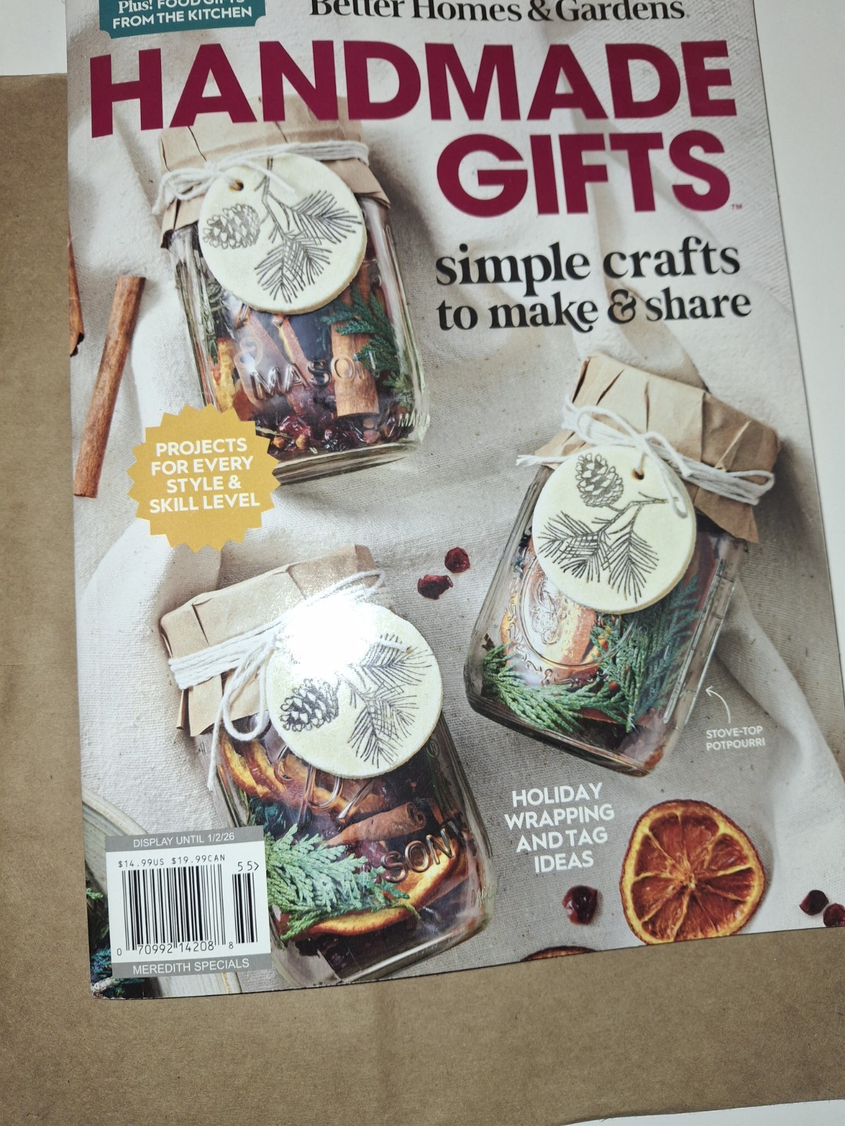 BETTER HOMES & GARDENS magazine: “HANDMADE GIFTS” 2025 +FOOD GIFTS