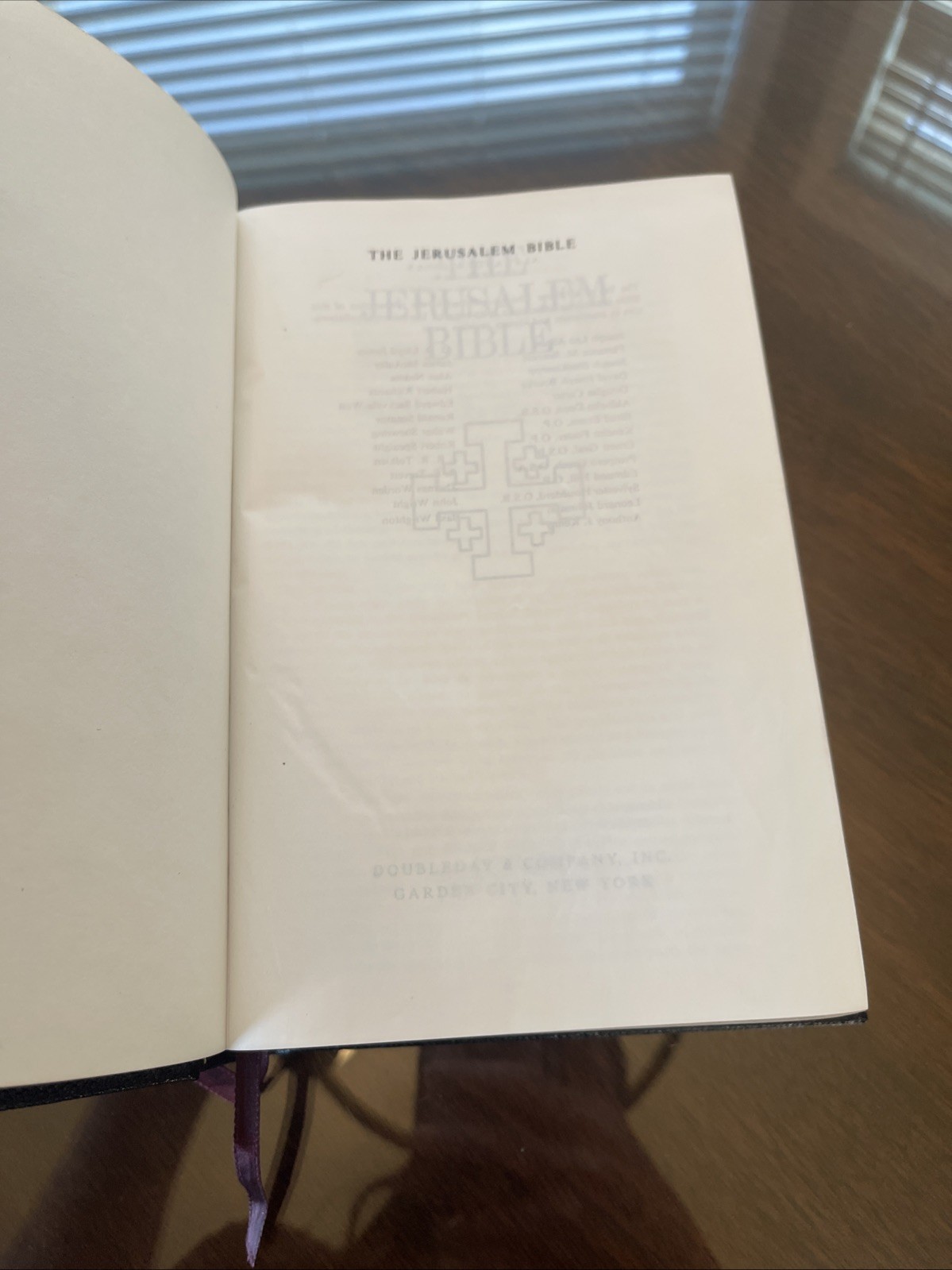 The Jerusalem Bible 1966 French Morocco Leather Doubleday Original 1st Print