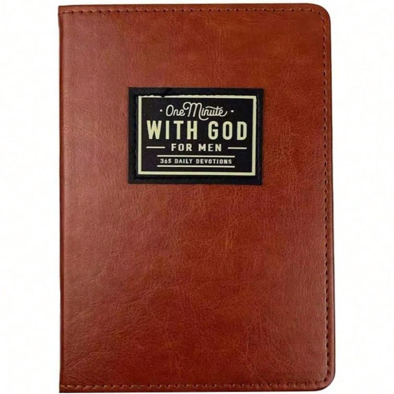 One Minute with God for Men 365 Devotion Brown Faux Imitation Leather Flexcover