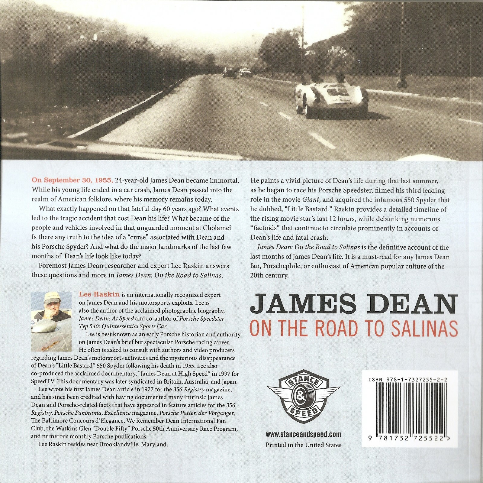 JAMES DEAN:ON THE ROAD TO SALINAS * AUTHOR WILL INSCRIBE * NEW * LIMITED 2ND ED