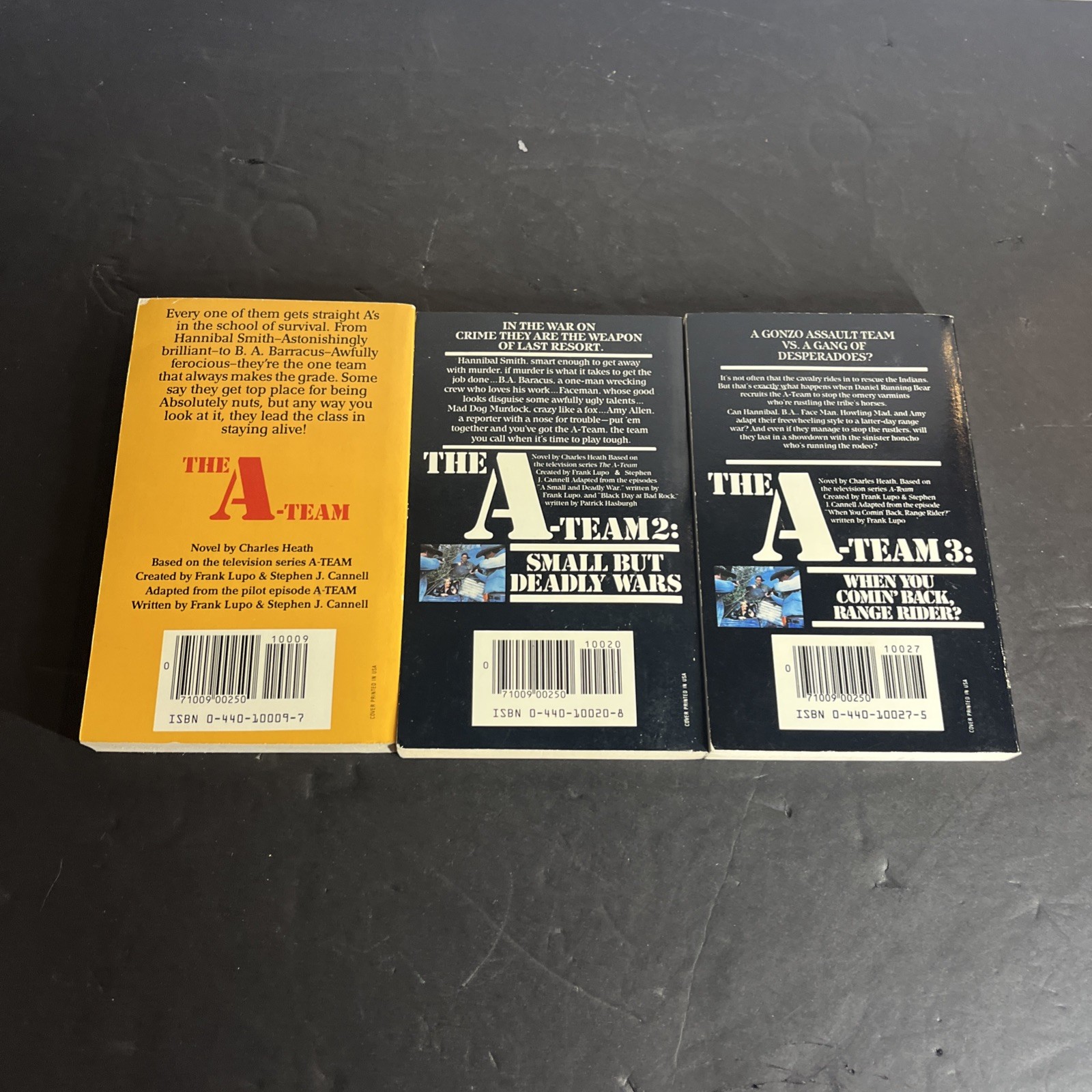 A-Team Books Lot 3 Vintage Paperback TV Series Novelization 1980s Action