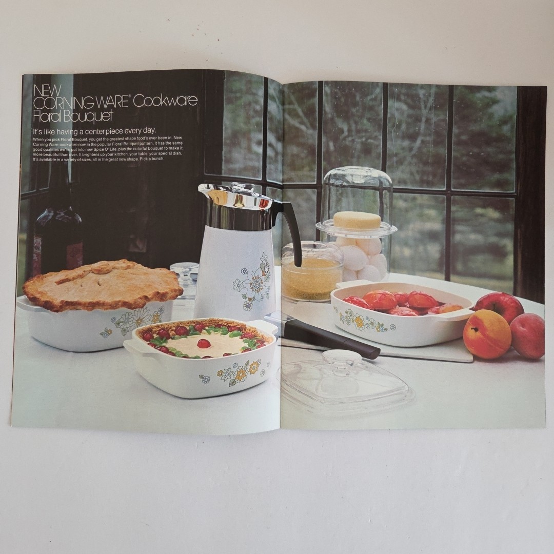 Corning Ware 1973 Sales Catalog Electromatics Lot Spice O’life Cornflower