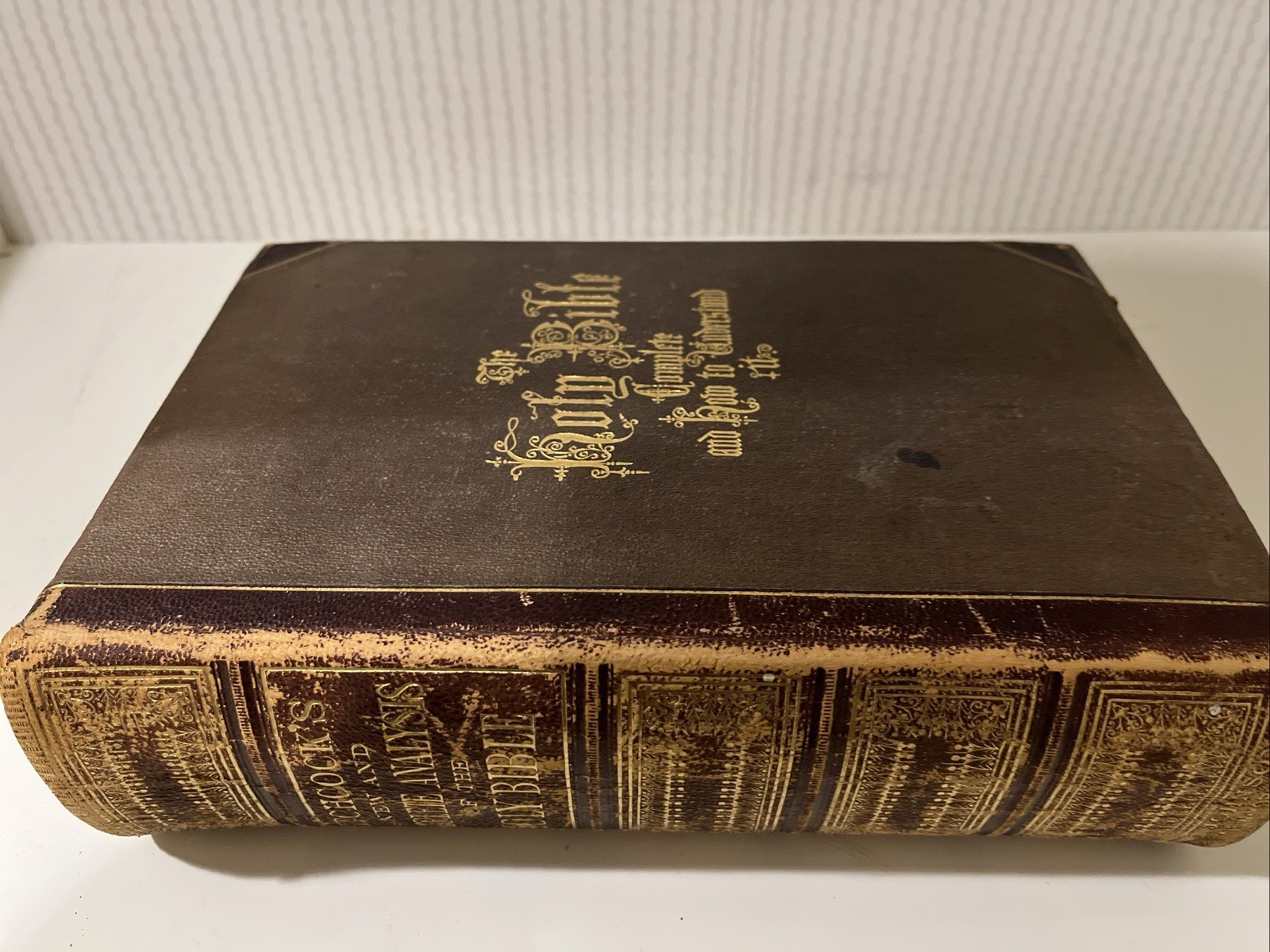 Hitchcock’s New and Complete Analysis of the Holy Bible Leather Bound Gilt Edged
