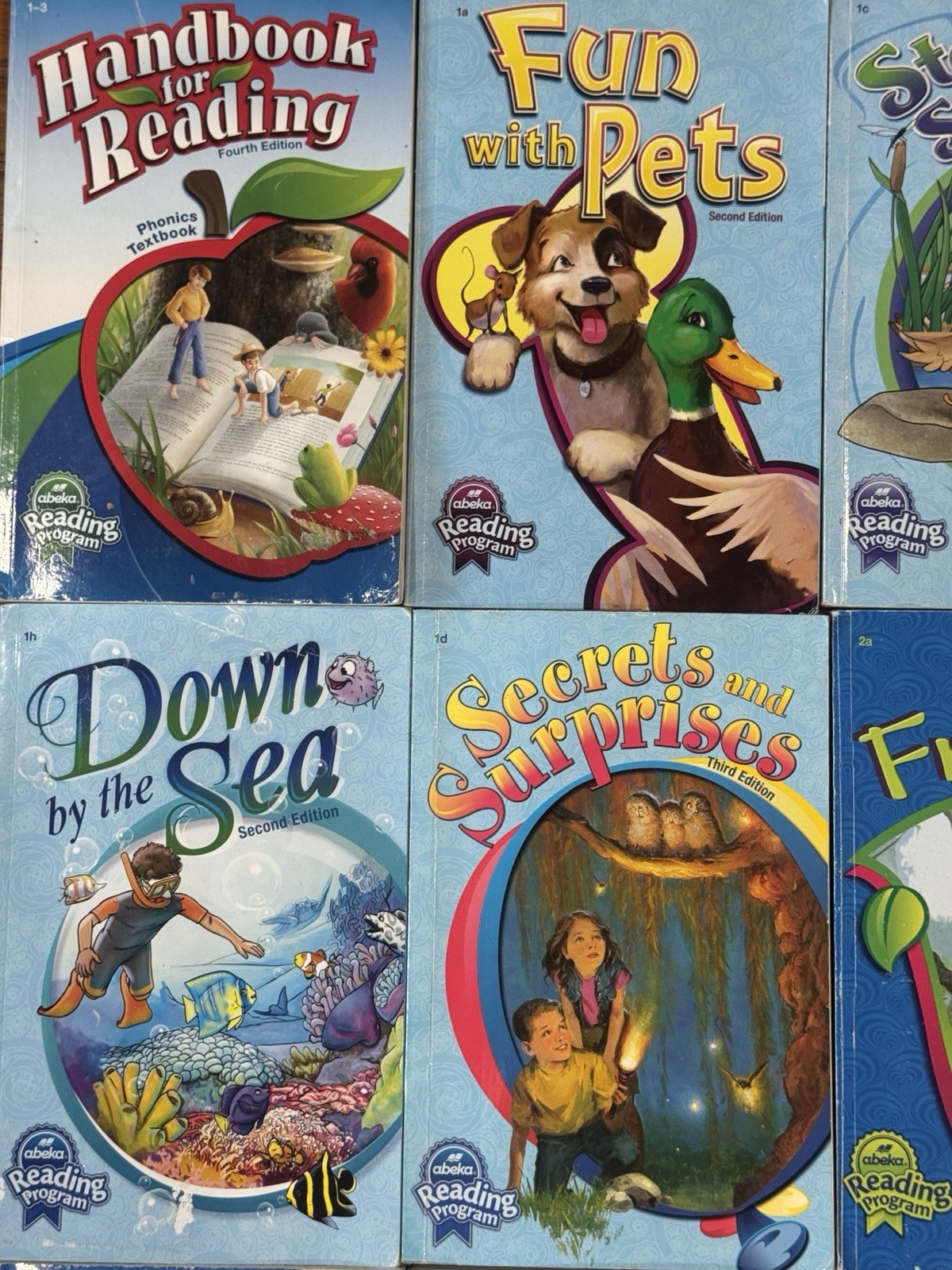Lot of 9 A Beka Book Reading Program Level 1 (5) Level 2 (4) 1st & 2nd Grade