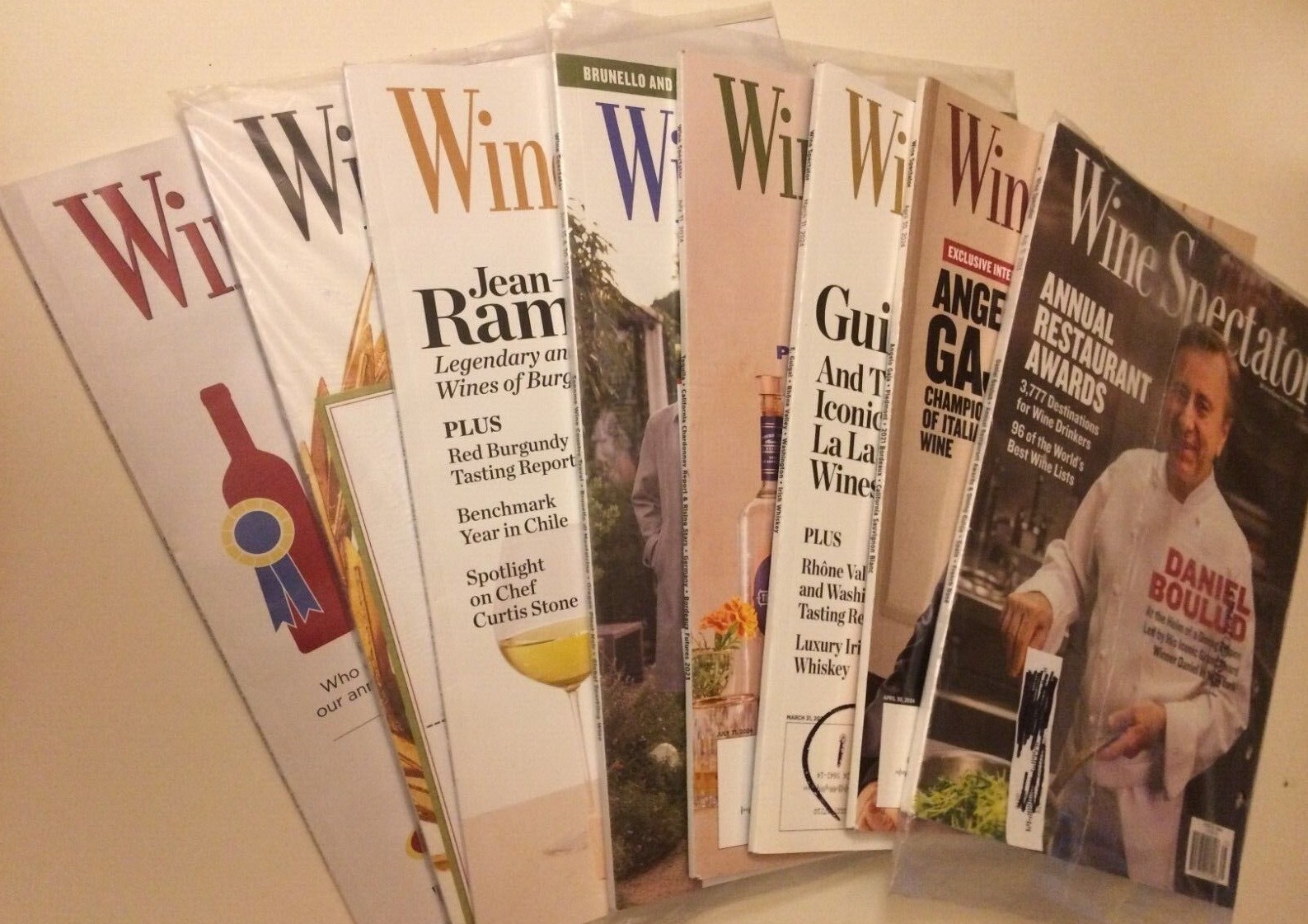 Wine Spectator Magazine~NEW~$5 Each~Dec 2023-Jan~Mar~Apr~May~June~July~Aug 2024